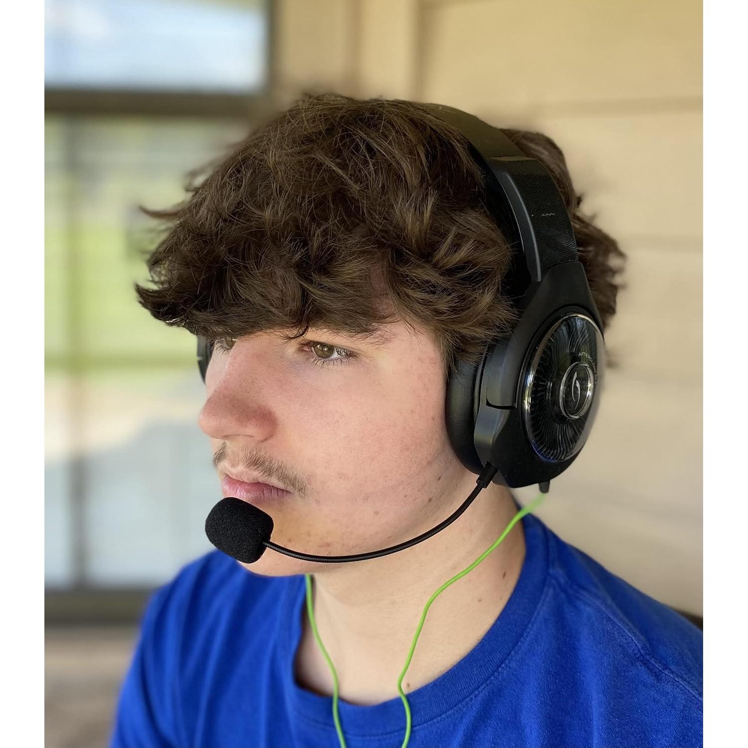 Replacement 3.5mm Game Microphone Boom Mic for PDP Afterglow AG 6 Wired Gaming Headset and Turtle Beach Ear Force Headphones