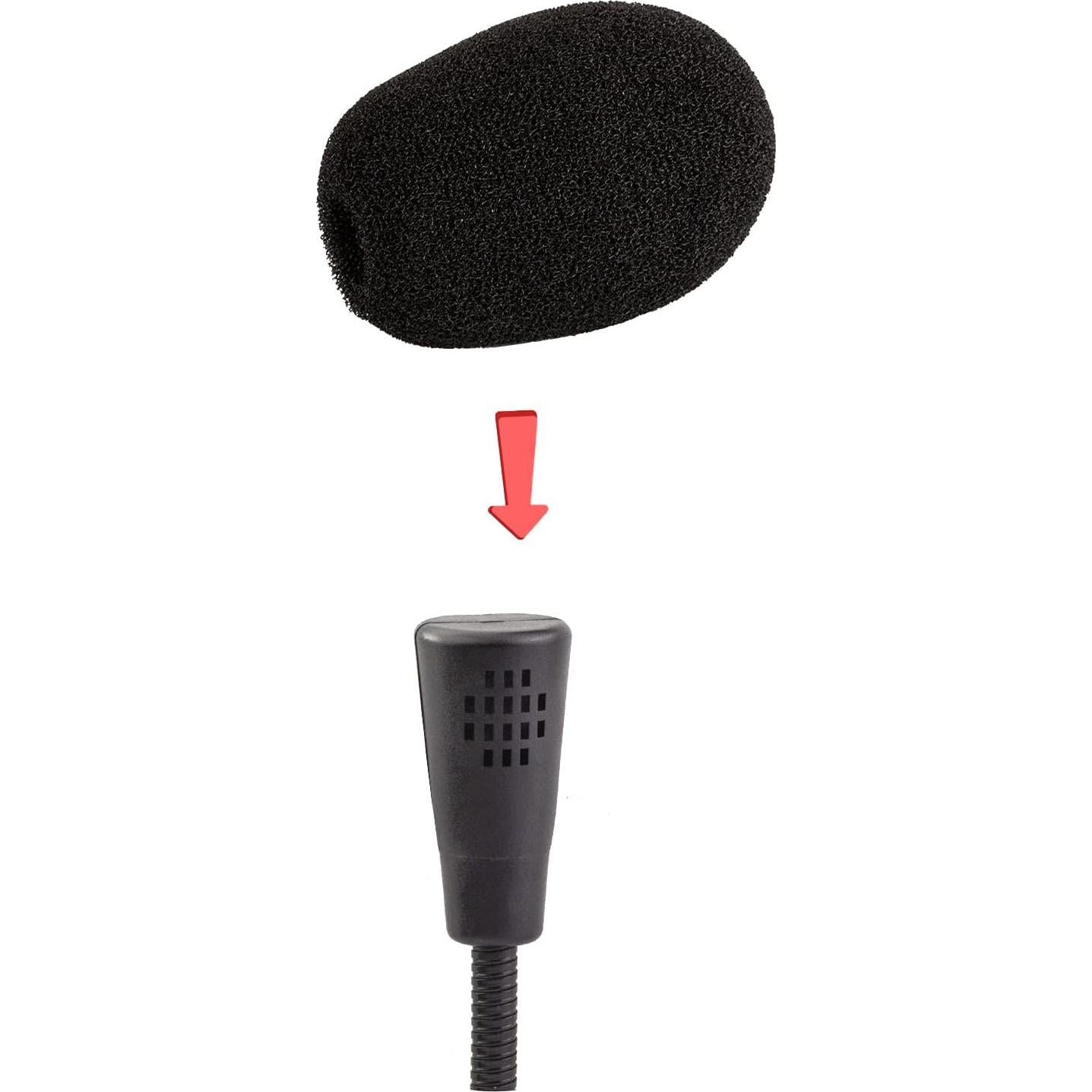 LEFXMOPHY Pop Filter Replacement for Turtle Beach Game Headset Microphone Windscreen Mic Boom Foam Cover, 3-Pack