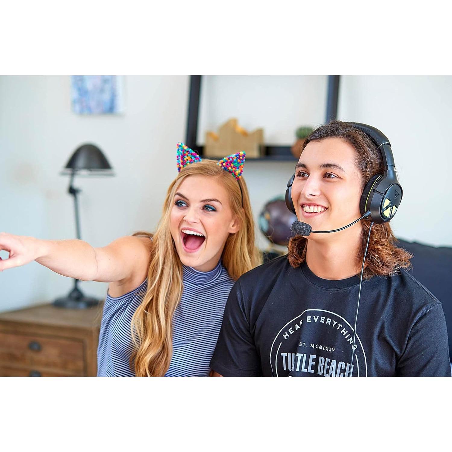 LEFXMOPHY Pop Filter Replacement for Turtle Beach Game Headset Microphone Windscreen Mic Boom Foam Cover, 3-Pack