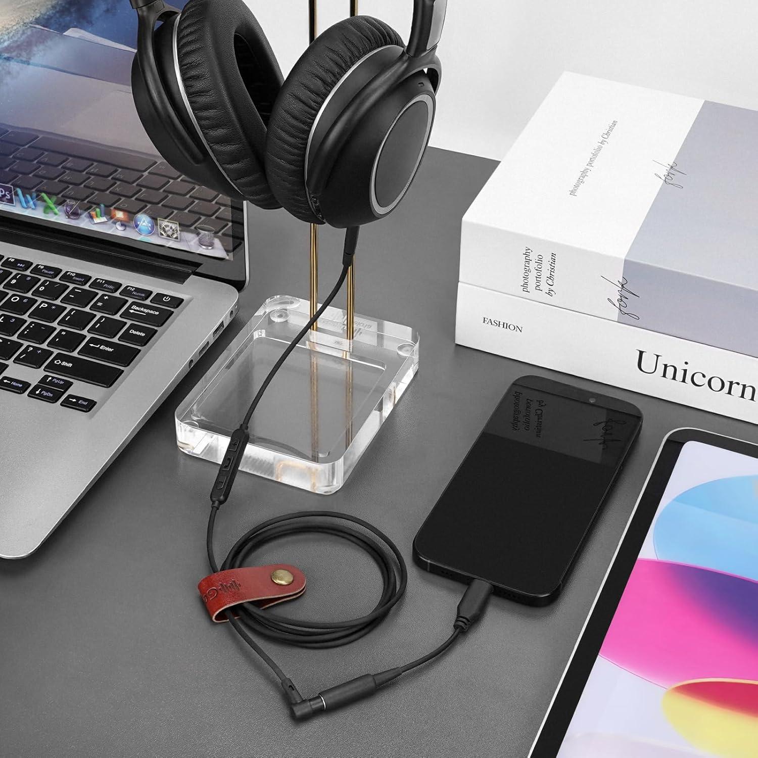 Cable de Audio GEEKRIA 2.5mm a 3.5mm con Micrófono 1.2m