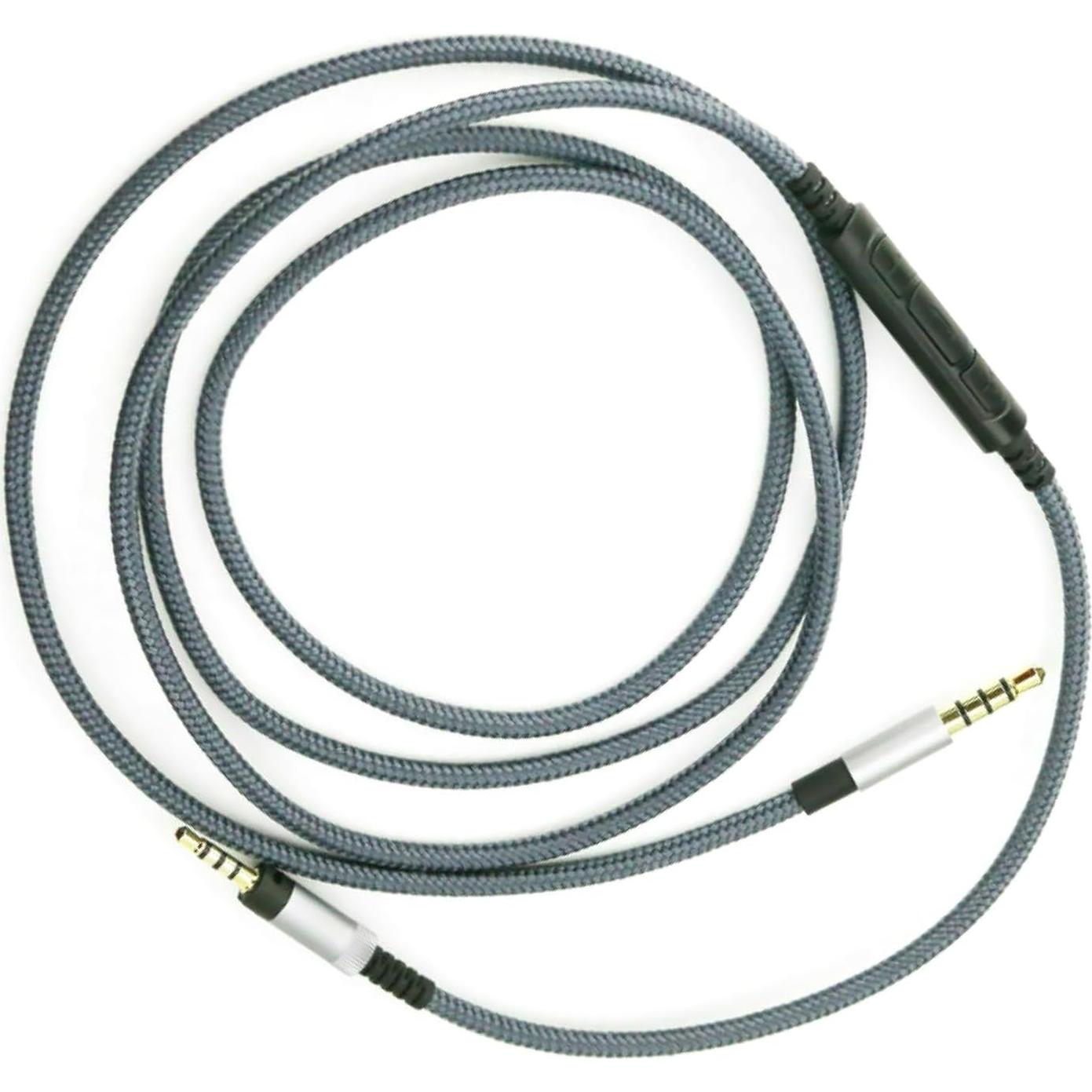 Cable de Auriculares ZEZEFUFU 1.5m con Control y Mic para Sennheiser