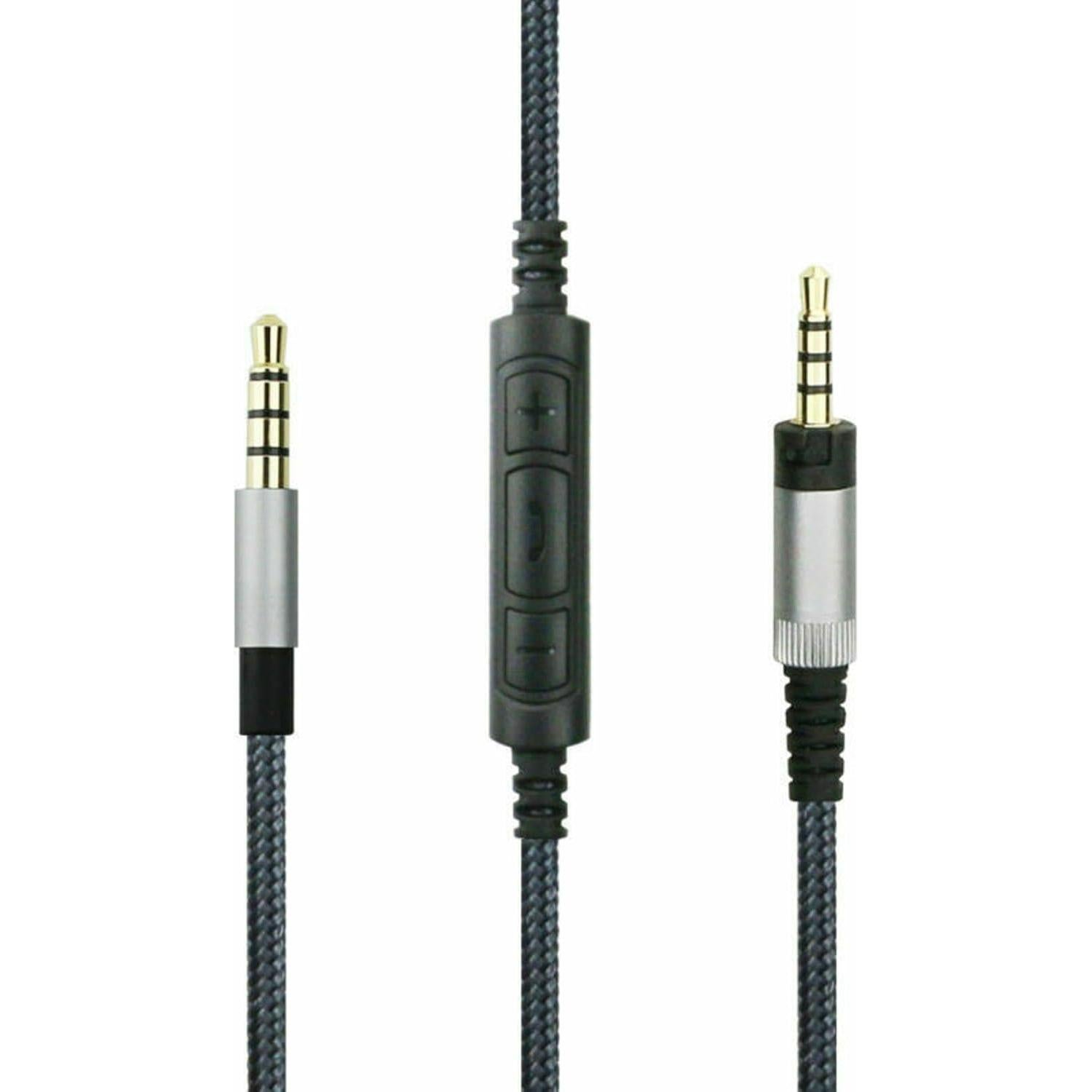 Cable de Auriculares ZEZEFUFU 1.5m con Control y Mic para Sennheiser