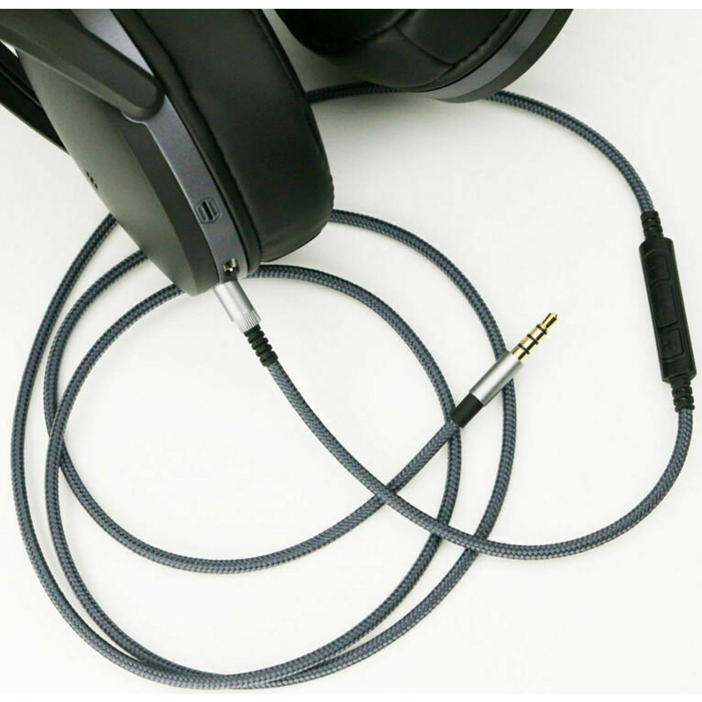 Cable de Auriculares ZEZEFUFU 1.5m con Control y Mic para Sennheiser