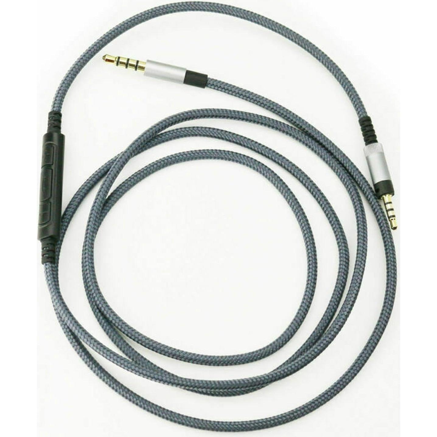 Cable de Auriculares ZEZEFUFU 1.5m con Control y Mic para Sennheiser