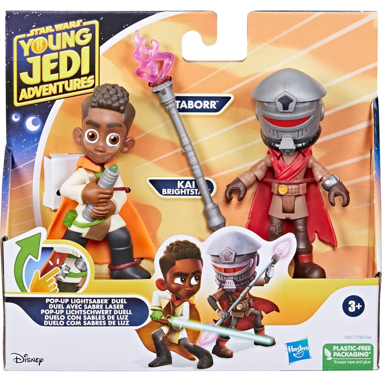 Star Wars Aventuras Jedi Duelo Sables Luz Hasbro 10 cm