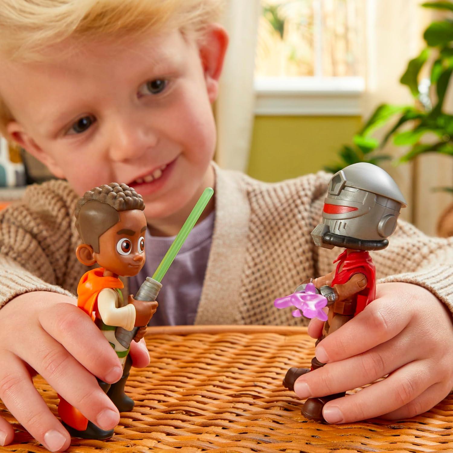 Star Wars Aventuras Jedi Duelo Sables Luz Hasbro 10 cm