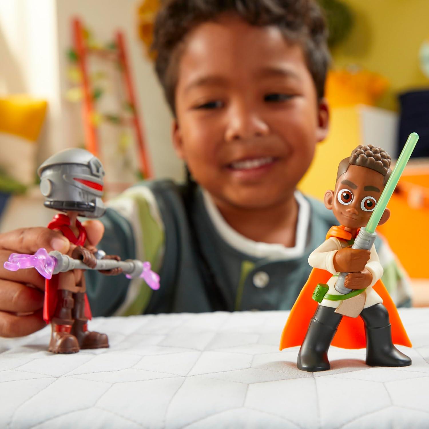 Star Wars Aventuras Jedi Duelo Sables Luz Hasbro 10 cm