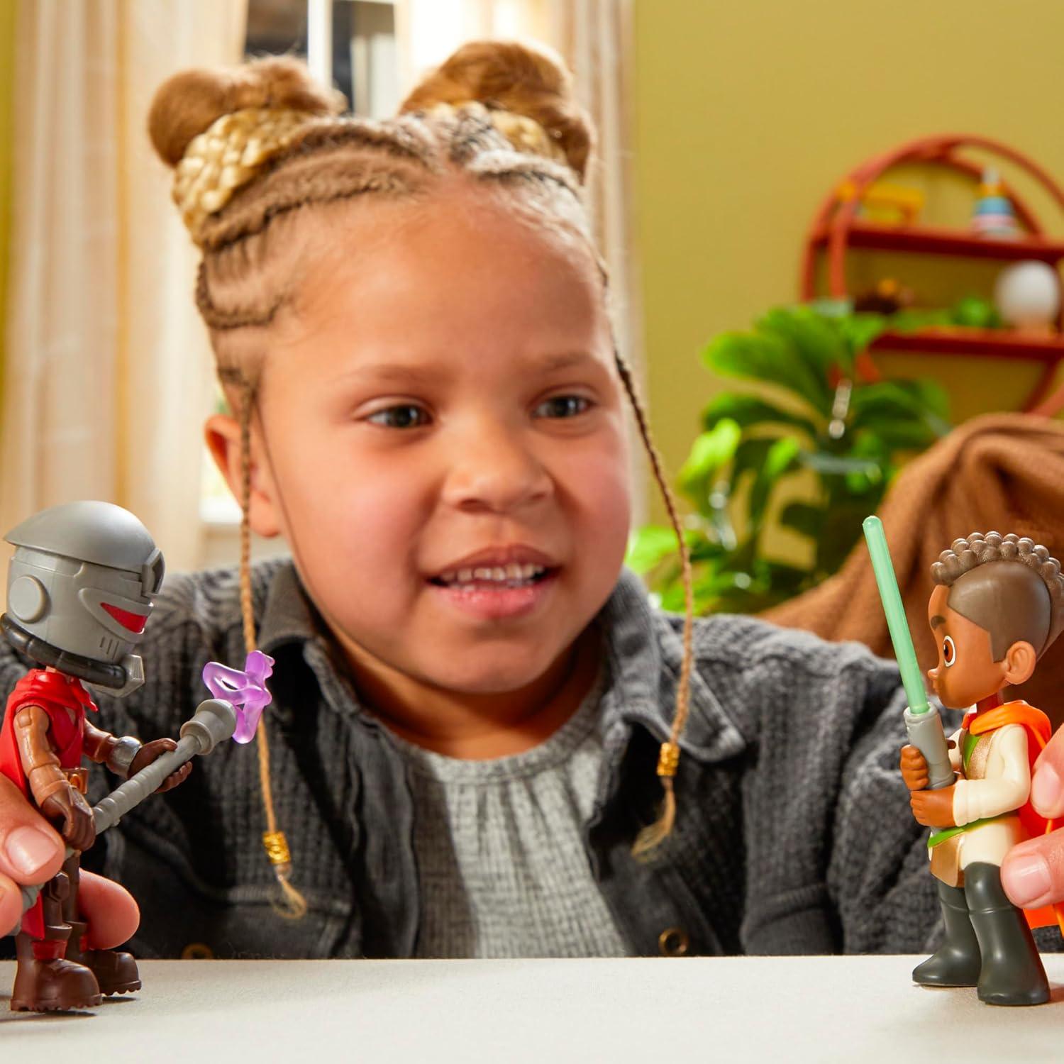 Star Wars Aventuras Jedi Duelo Sables Luz Hasbro 10 cm