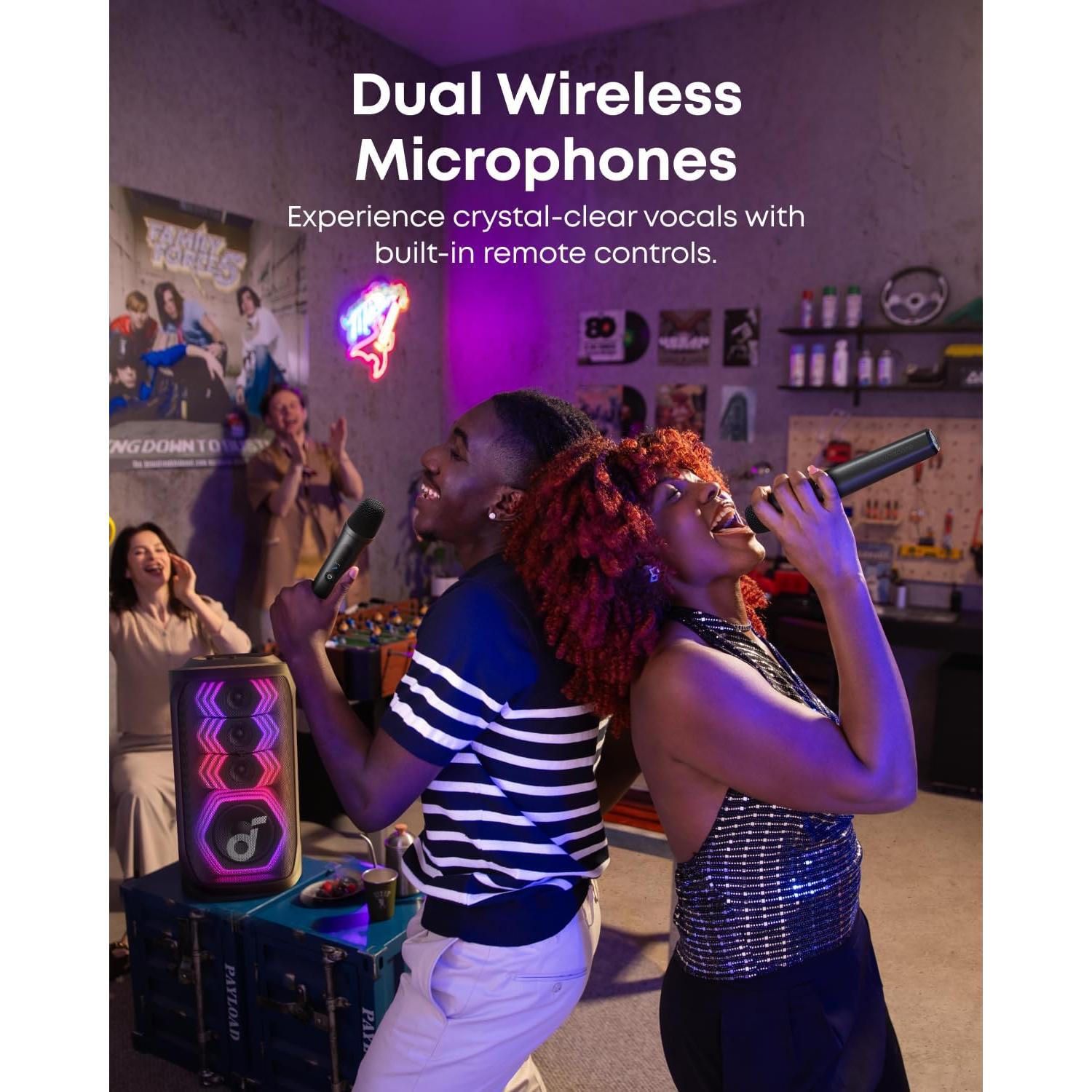 Altavoz de Fiesta Soundcore Rave 3S AI Karaoke 200W Bluetooth