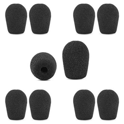 B350-XT Foam Mic Covers Compatible with VXI Blueparrott B250XT B350XT B450XT B550-XT C400-XT S450-XT Headset Universal Foam Microphone Windscreens (5 Pair)