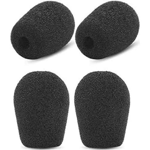B350-XT Foam Mic Covers Compatible with VXI Blueparrott B250XT B350XT B450XT B550-XT C400-XT S450-XT Headset Universal Foam Microphone Windscreens (5 Pair)