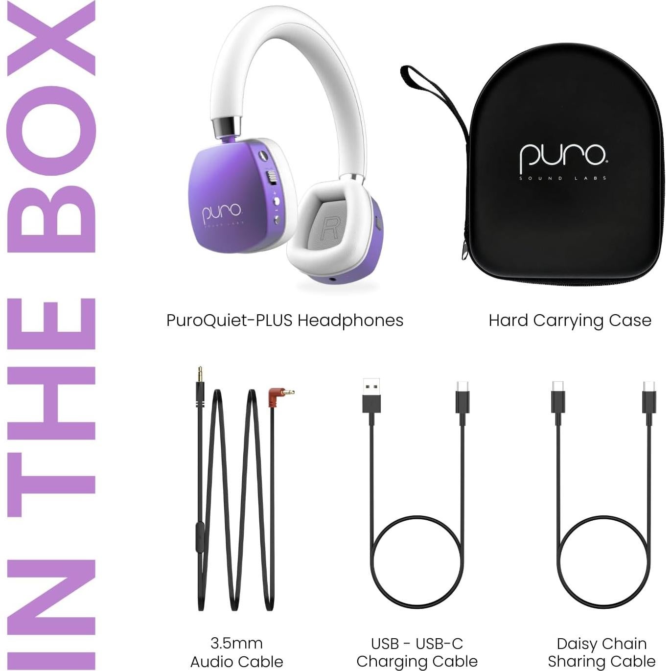 Auriculares Bluetooth Puro Sound Labs PuroQuiet Plus Niños ANC