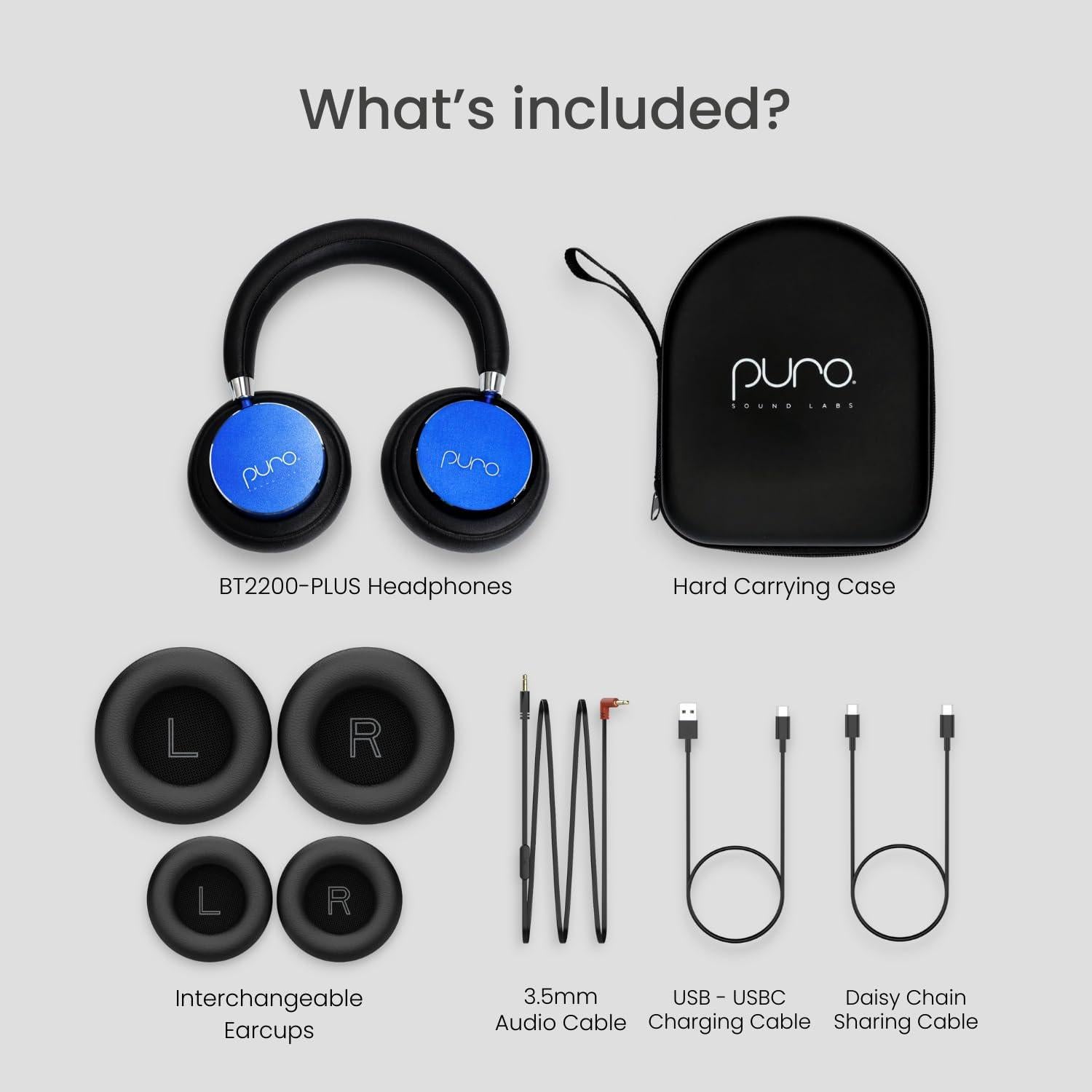 Auriculares Bluetooth Puro Sound Labs BT2200 Plus Niños Azul