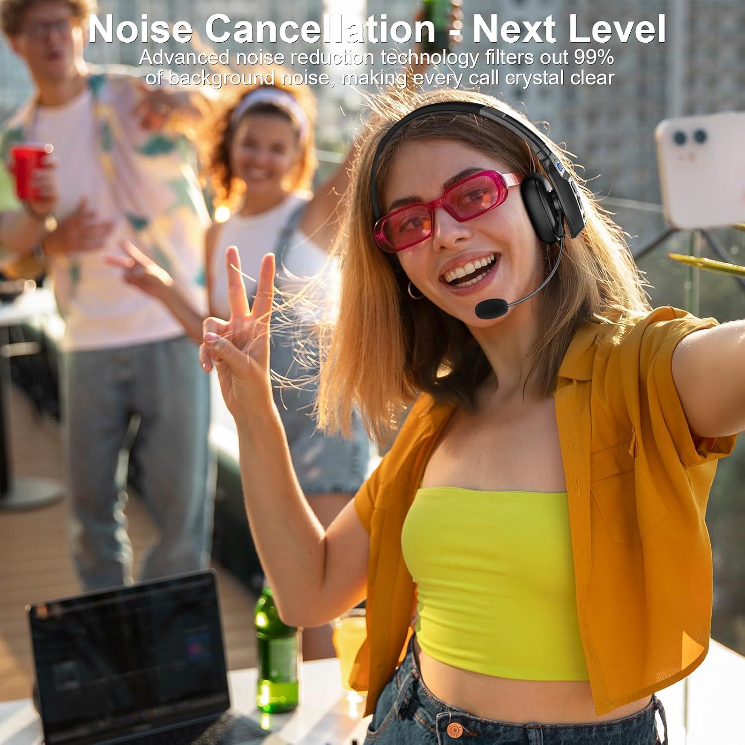 Auricular Bluetooth BRAMMAR BM202 con Cancelación de Ruido 65h