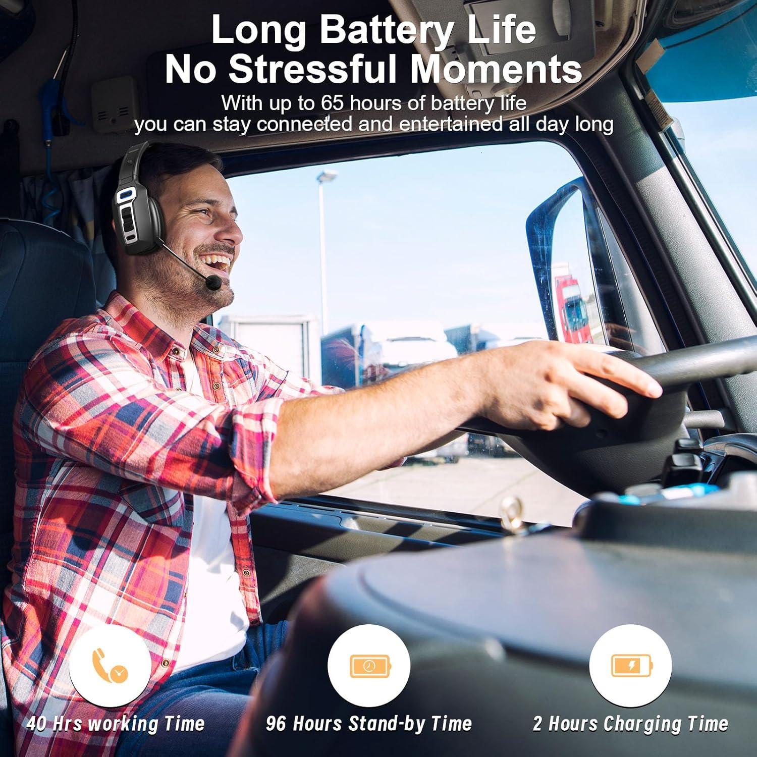 Auricular Bluetooth BRAMMAR BM202 con Cancelación de Ruido 65h