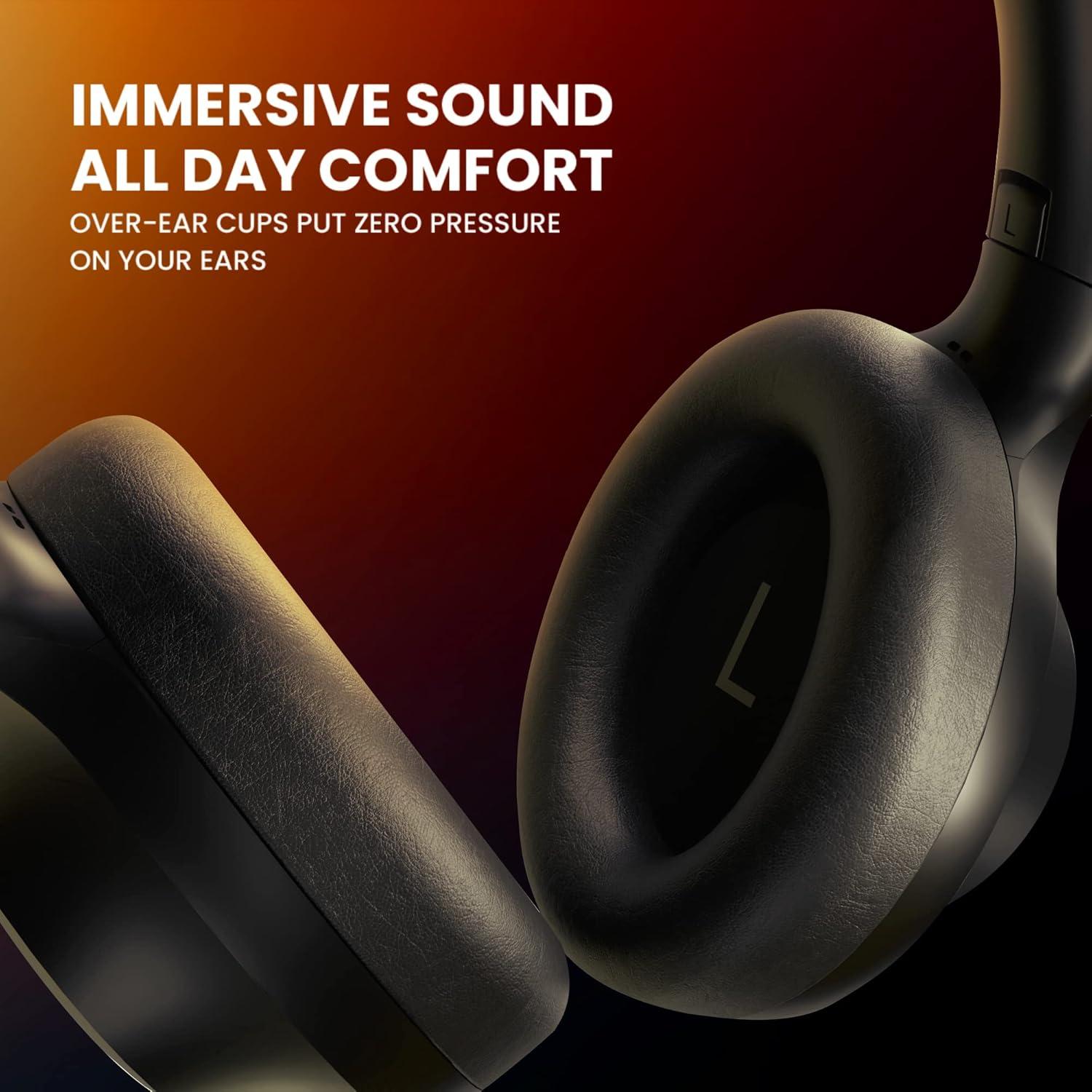 ClearCall 70 - Bluetooth Headphones with Microphone for Work - Removable Boom Mic - Over Ear Office Wireless Headsets for Computer, Wireless Headphones Mic, Bluetooth Headset with Microphone for PC