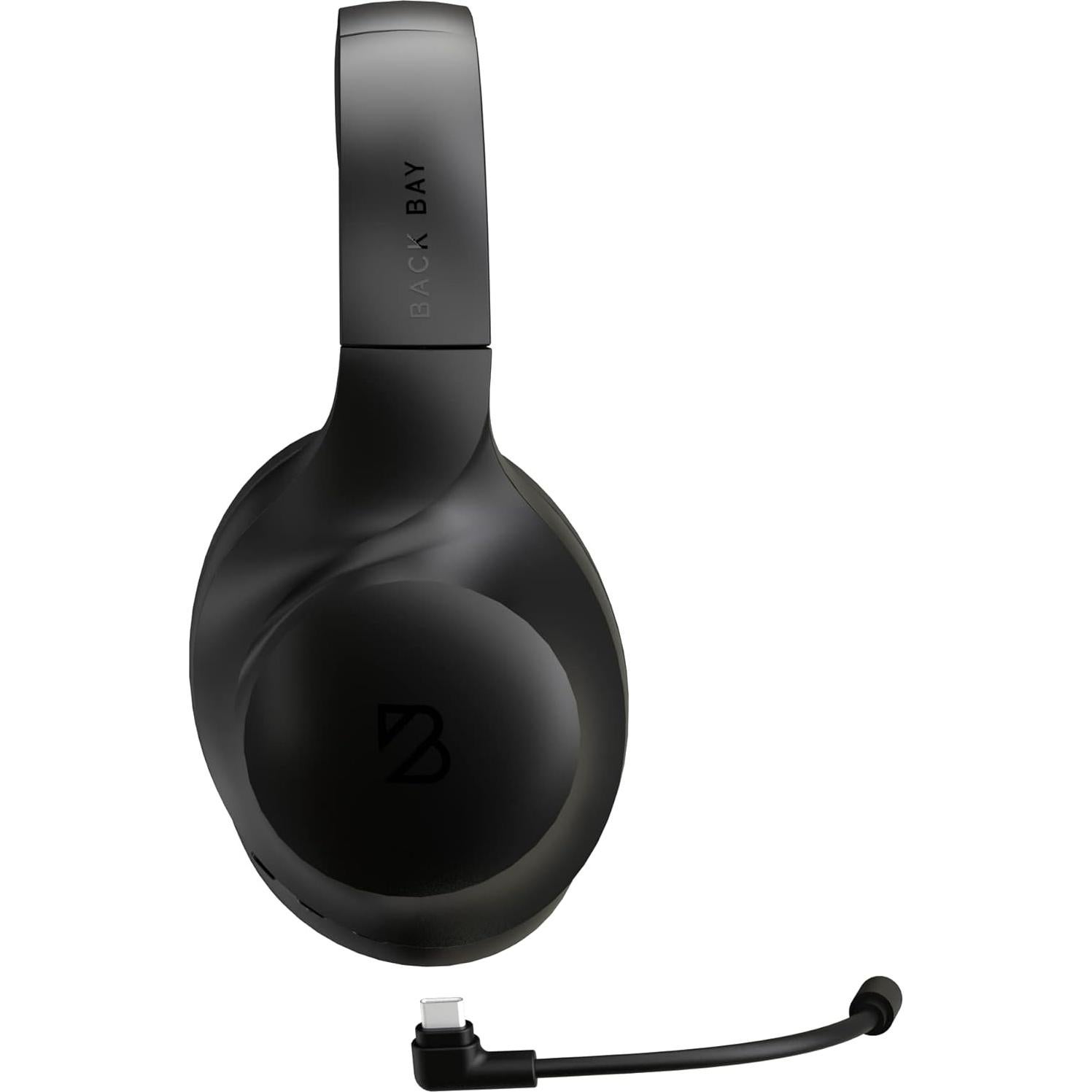 ClearCall 70 - Bluetooth Headphones with Microphone for Work - Removable Boom Mic - Over Ear Office Wireless Headsets for Computer, Wireless Headphones Mic, Bluetooth Headset with Microphone for PC