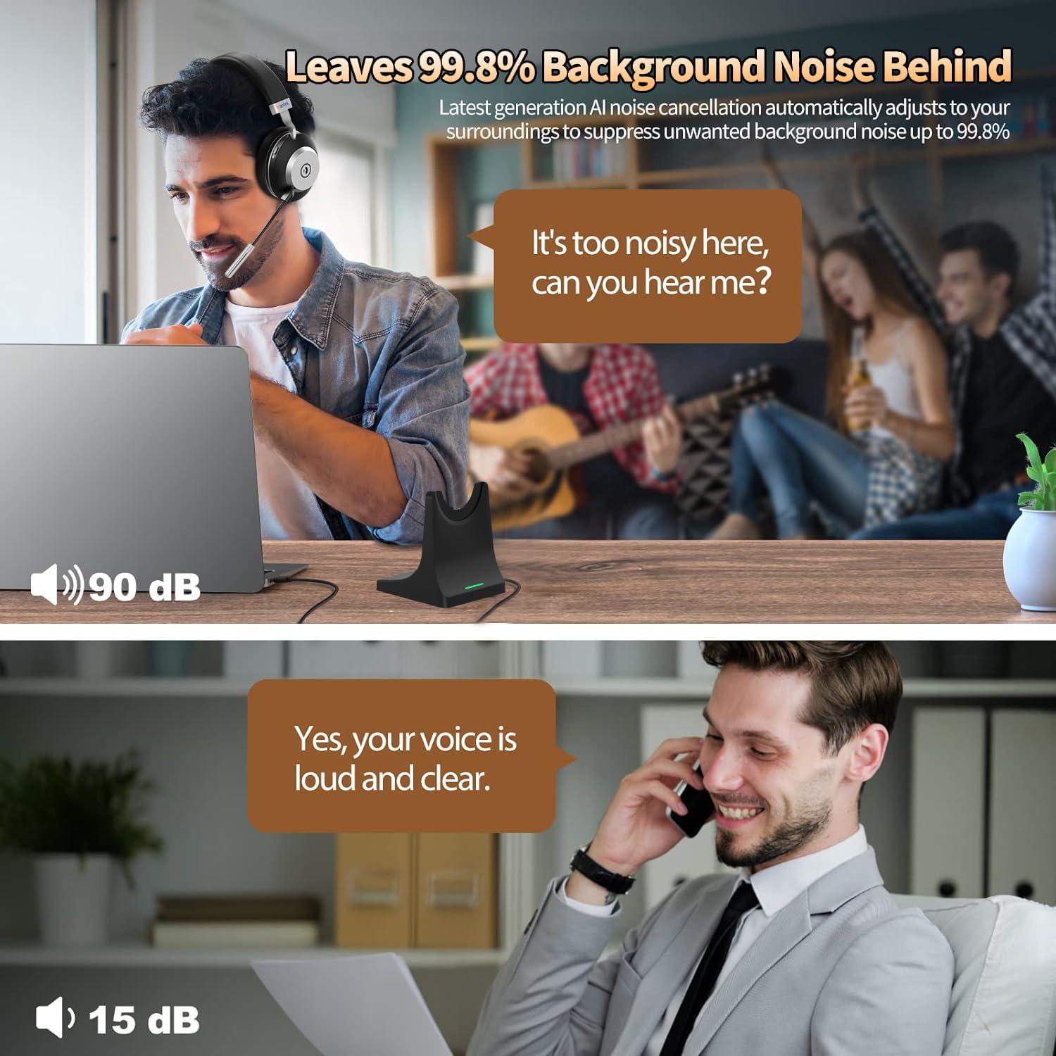 Auricular Inalámbrico Wantek BT-88 con Micrófono - 60 Horas