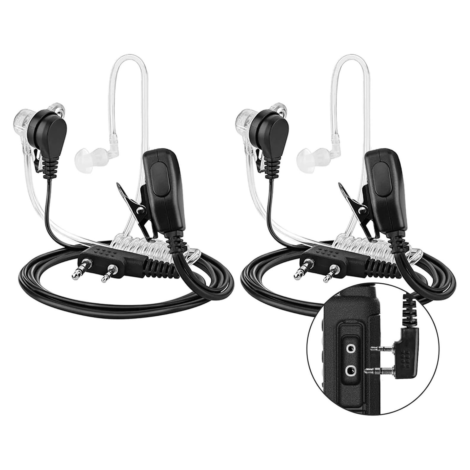 Paquete de 2 Auriculares Walkie Talkie VistaRise Tipo K