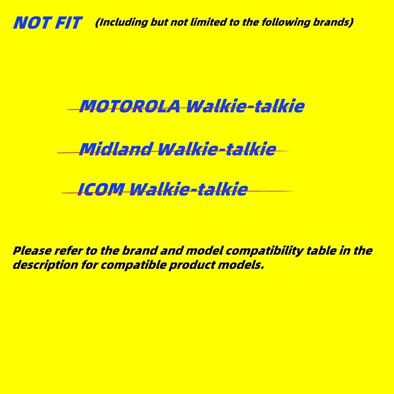 Paquete de 2 Auriculares Walkie Talkie VistaRise Tipo K