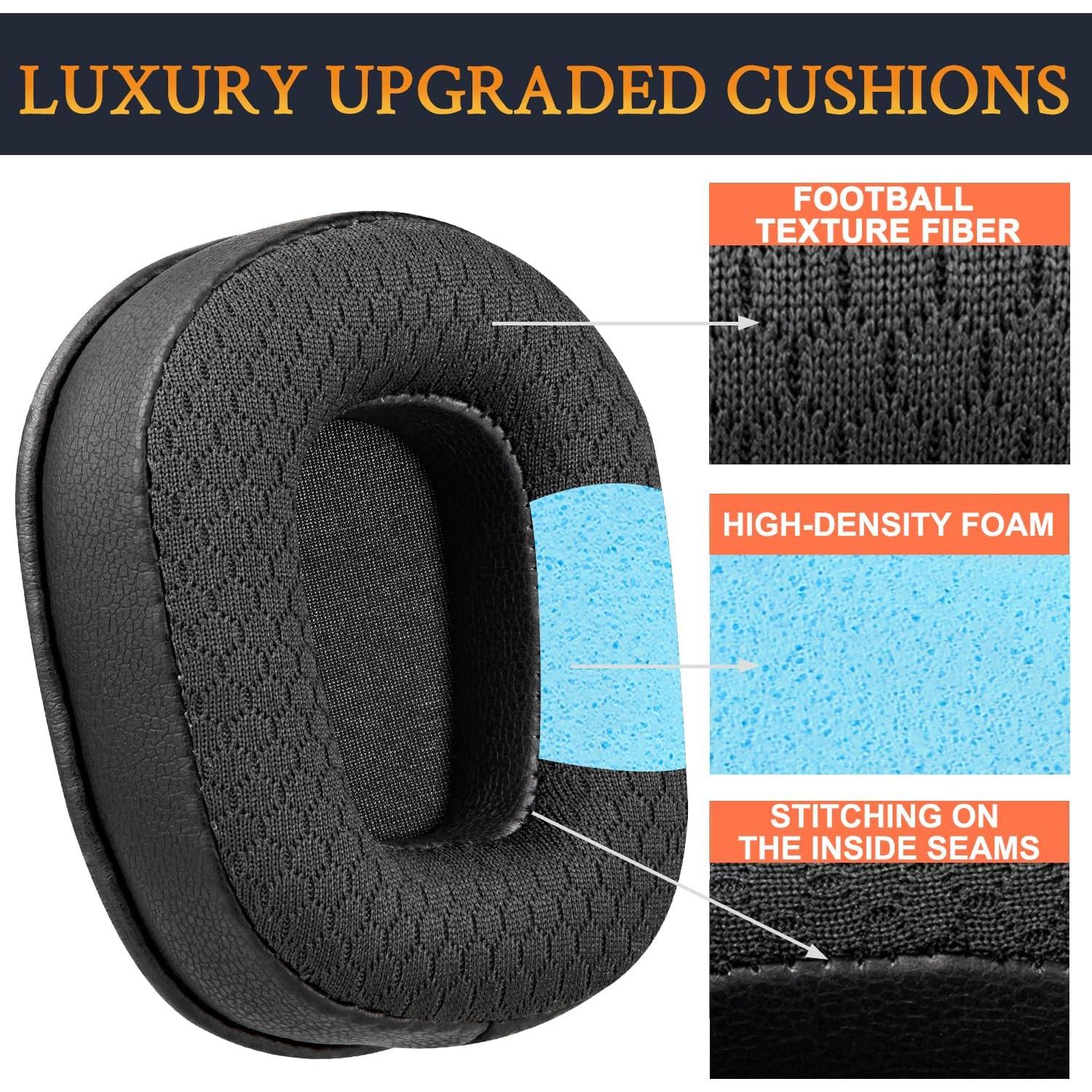 Almohadillas de Reemplazo SOULWIT para Auriculares BlueParrott B350XT - Negro