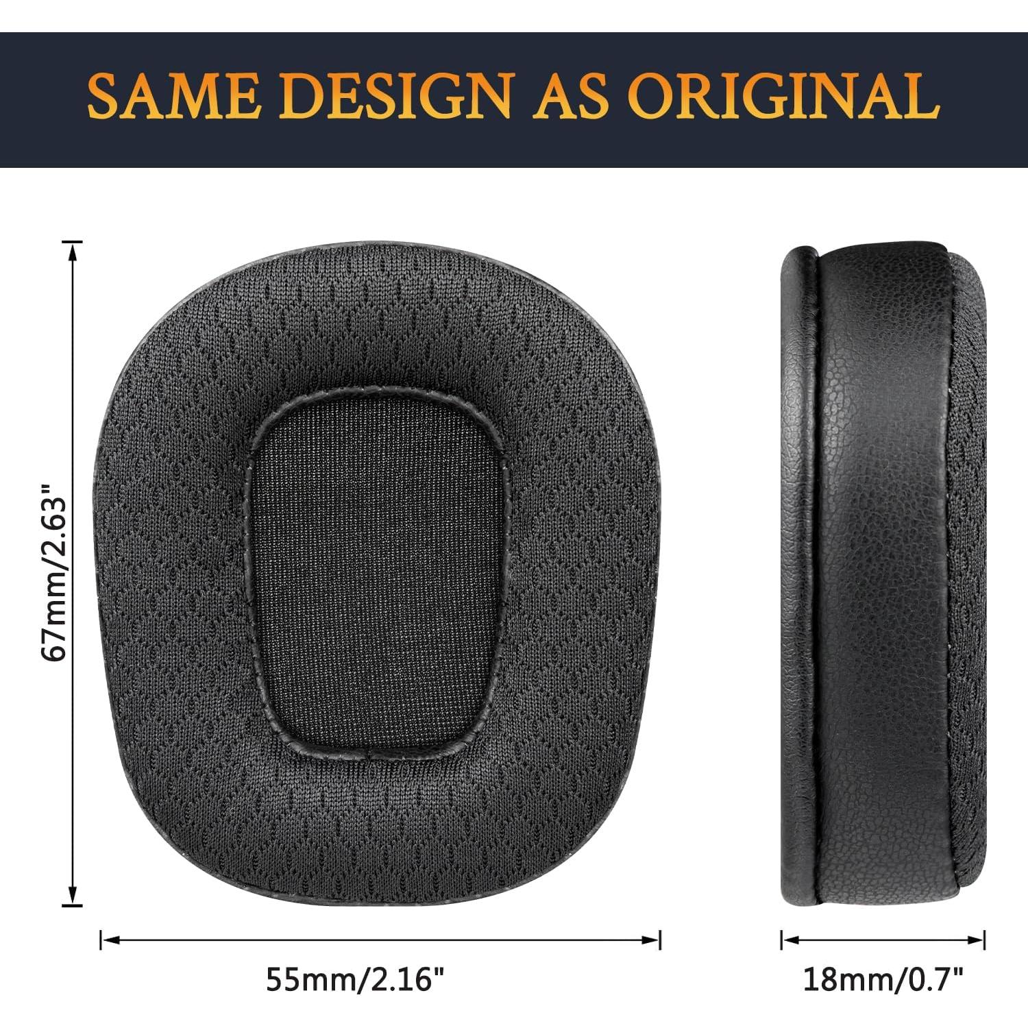 Almohadillas de Reemplazo SOULWIT para Auriculares BlueParrott B350XT - Negro