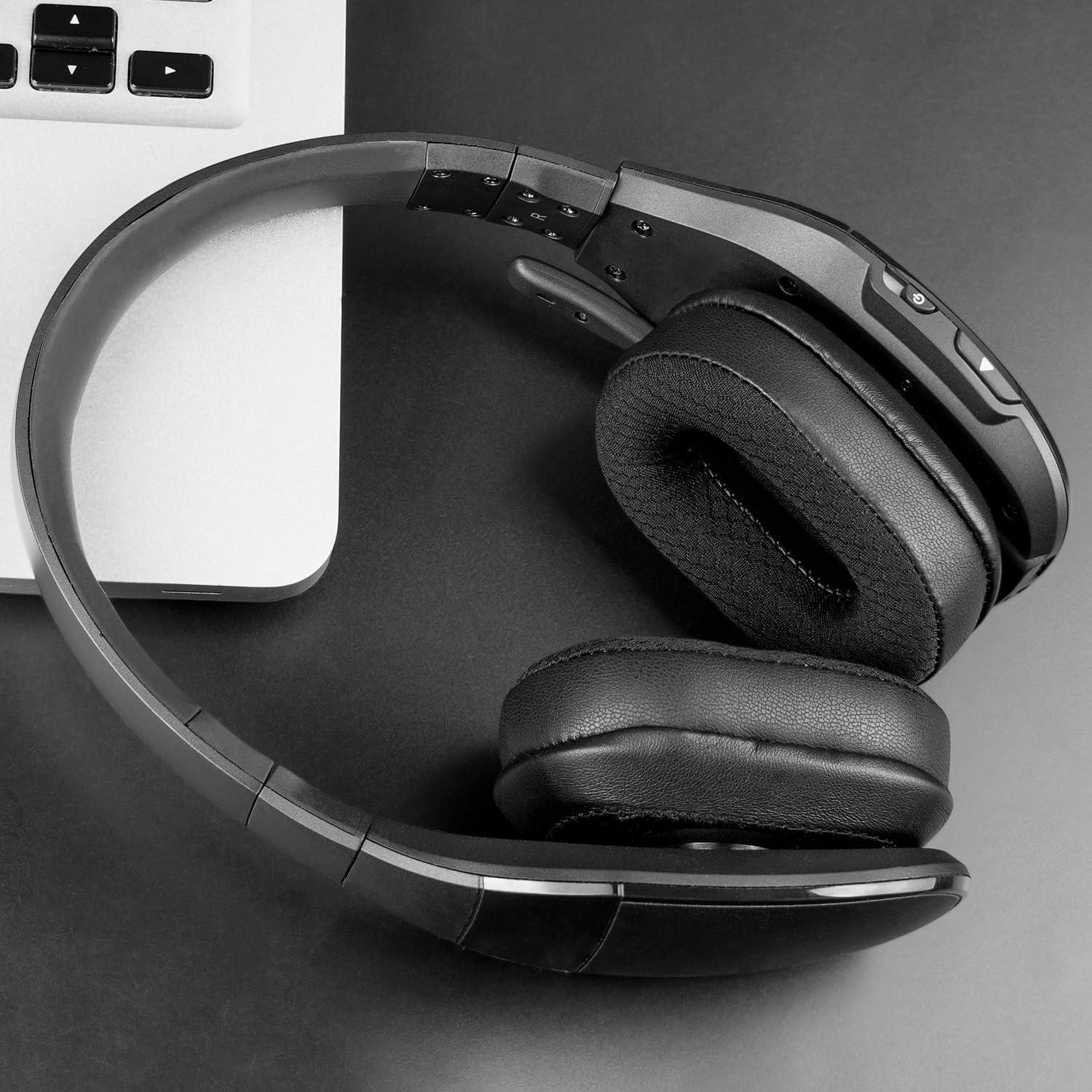 Almohadillas de Reemplazo SOULWIT para Auriculares BlueParrott B450/S450 - Negro