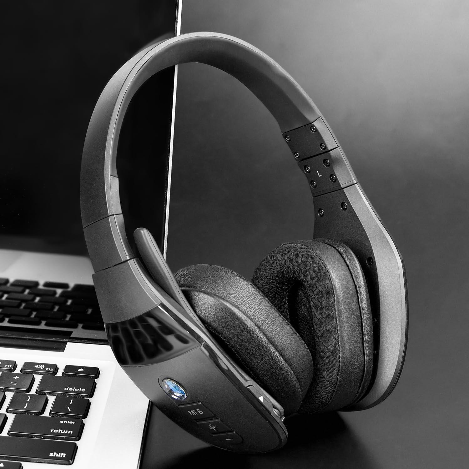 Almohadillas de Reemplazo SOULWIT para Auriculares BlueParrott B450/S450 - Negro