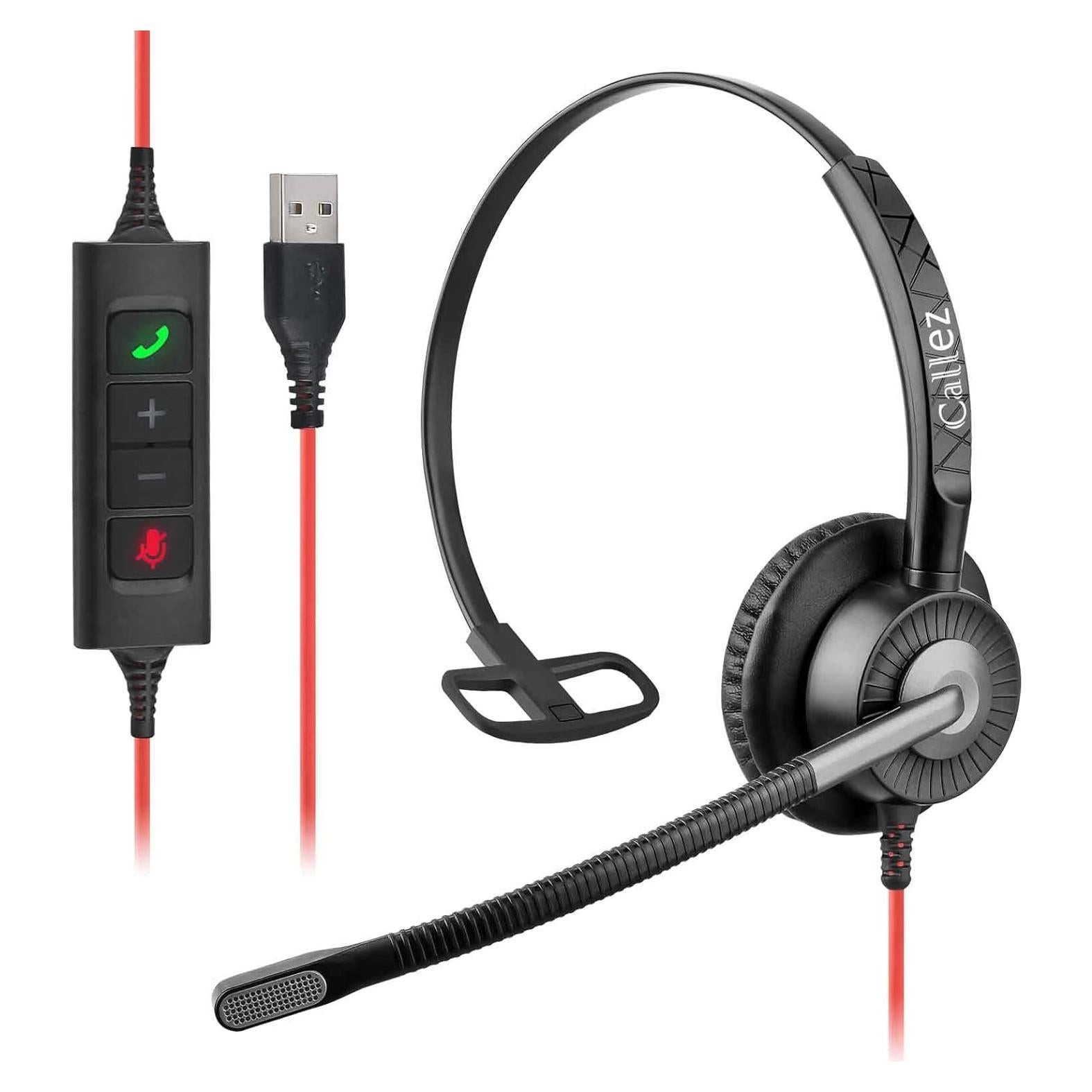 Auricular USB Callez C700TA1 con Micrófono Cancelación Ruido