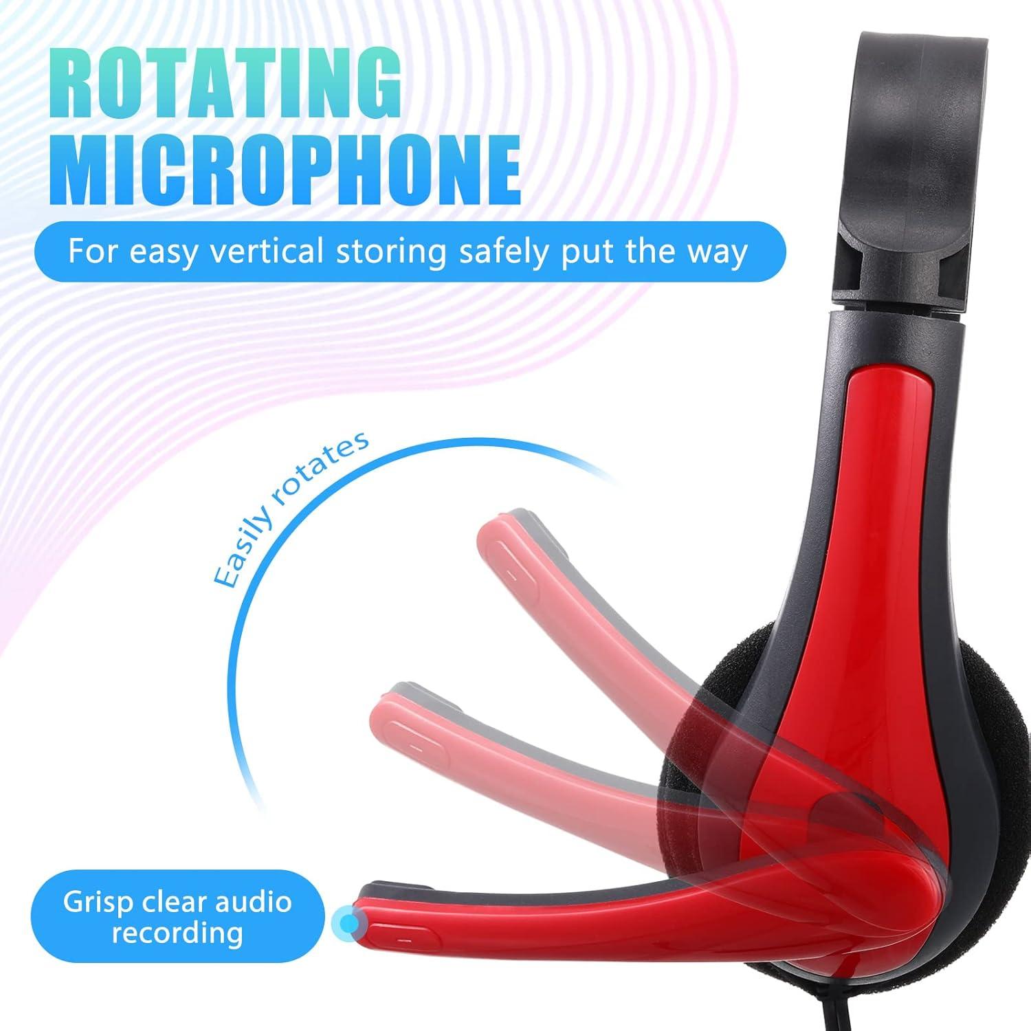 Auriculares de Aula Yunsailing 20 Piezas con Micrófono 3.5mm