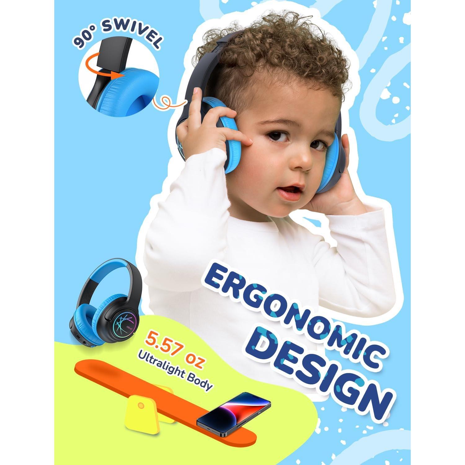 Auriculares Bluetooth iClever BTH18 Niños 43H Volumen Seguro
