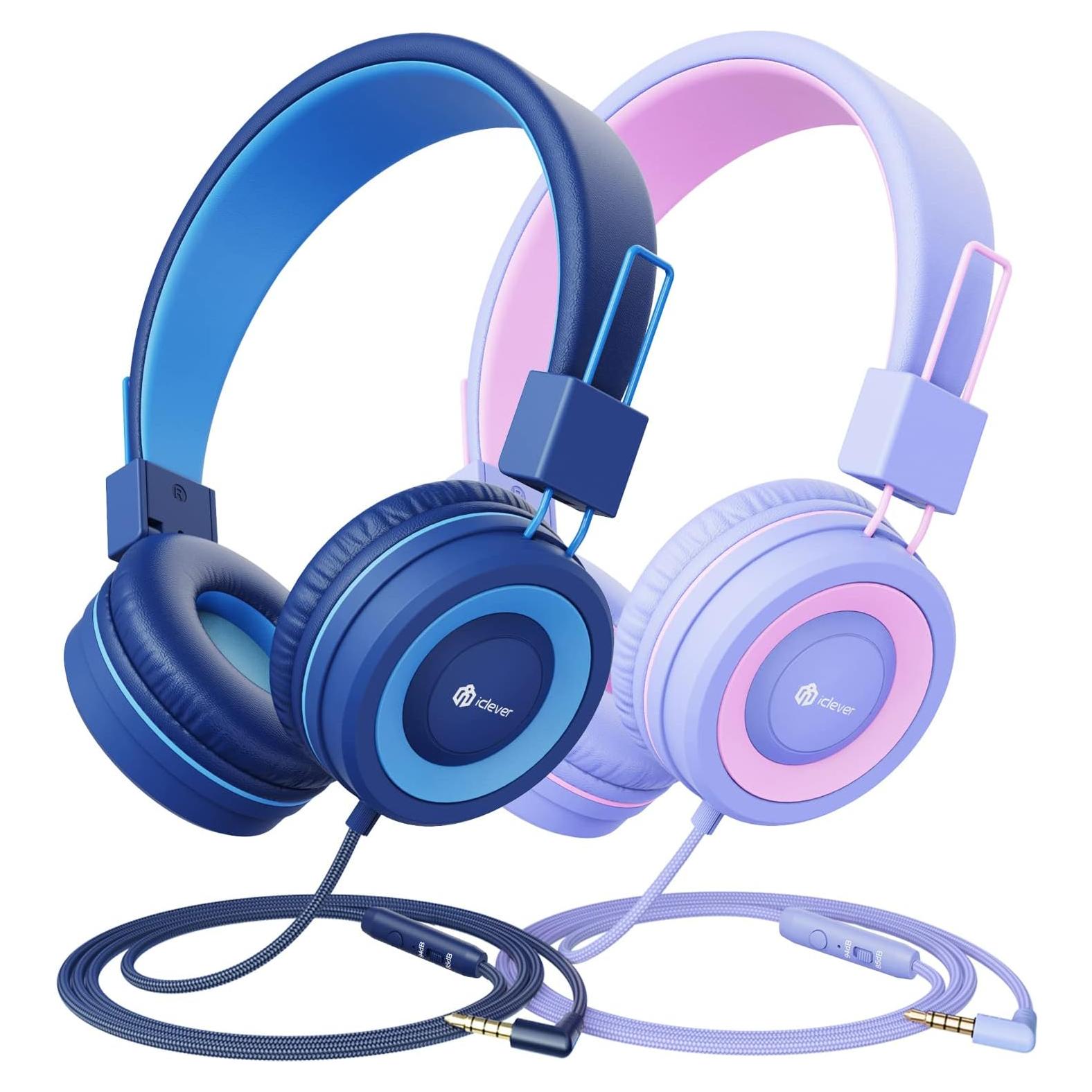 Auriculares iClever HS22 para Niños 2 Unidades Plegables 85dB