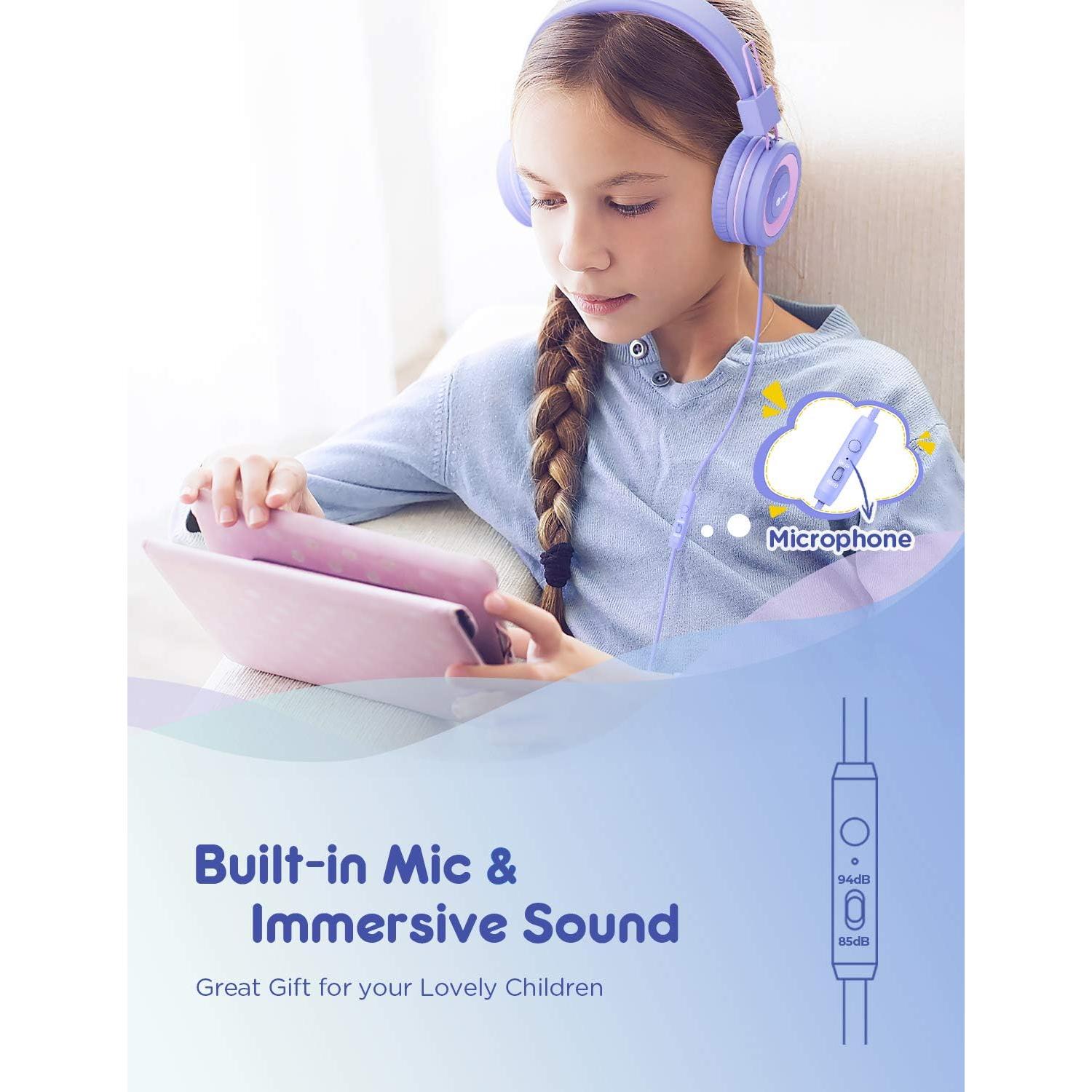 Auriculares iClever HS22 para Niños 2 Unidades Plegables 85dB