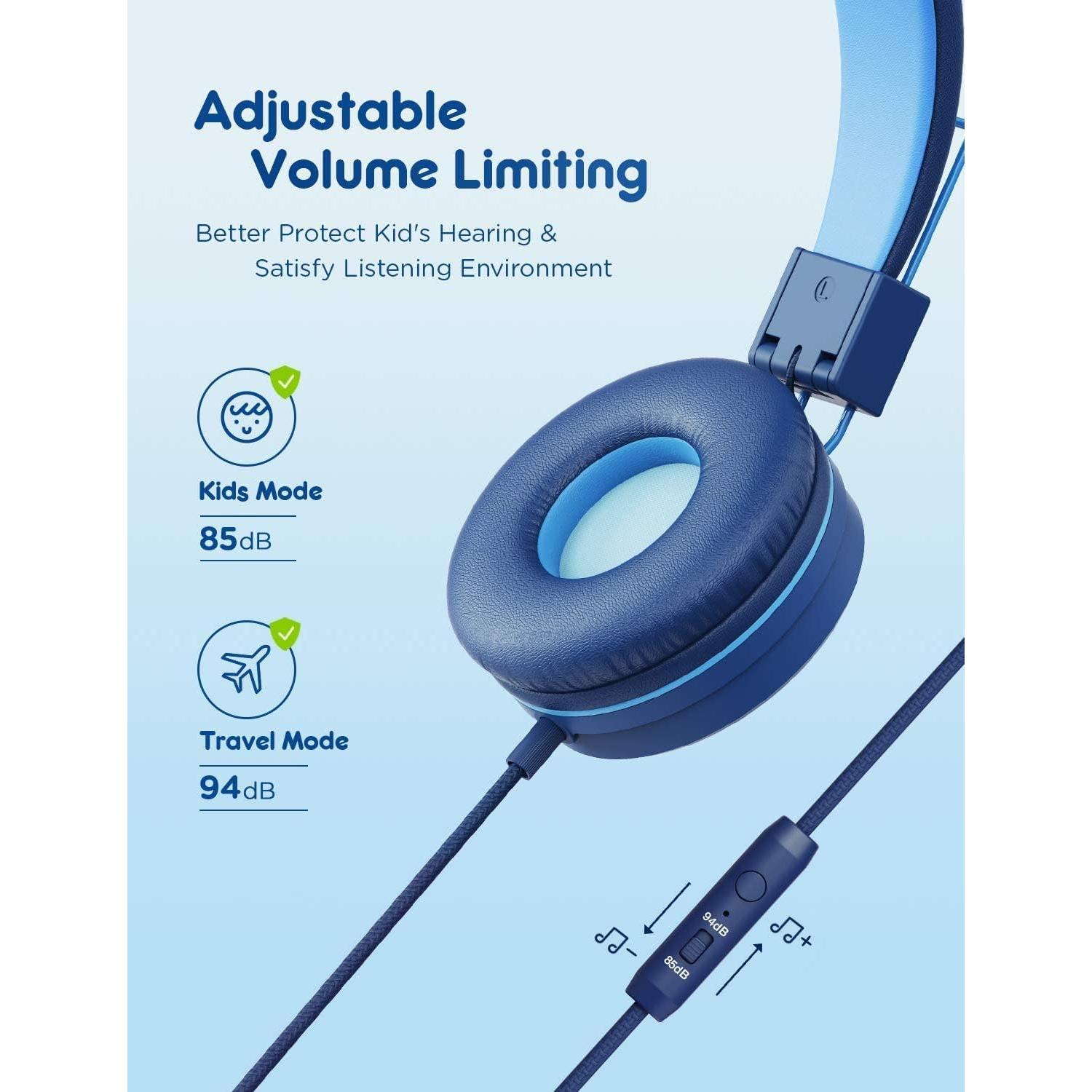 Auriculares iClever HS22 para Niños 2 Unidades Plegables 85dB