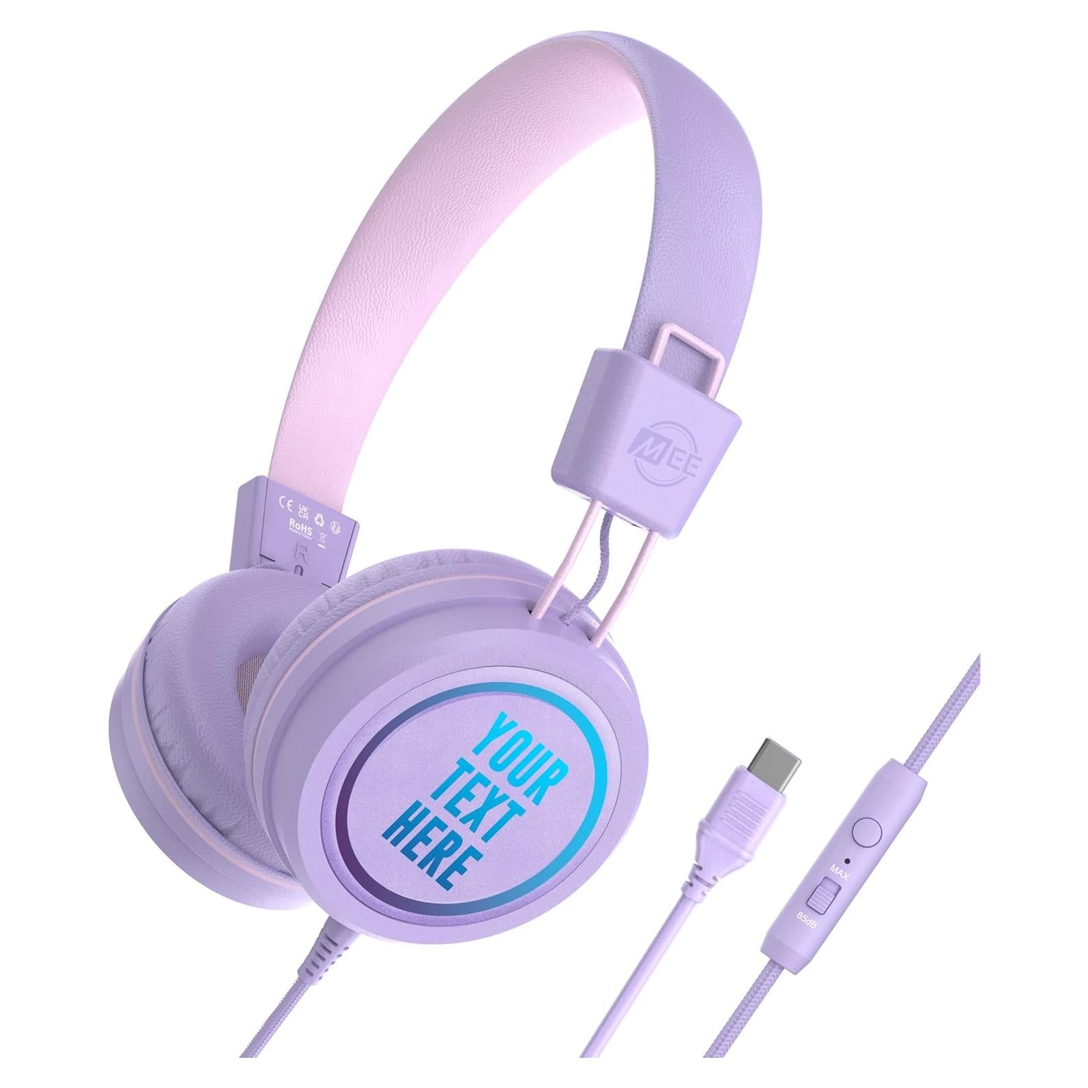 Auriculares MEE audio KidJamz KJ55 USB-C para Niños - Lavanda