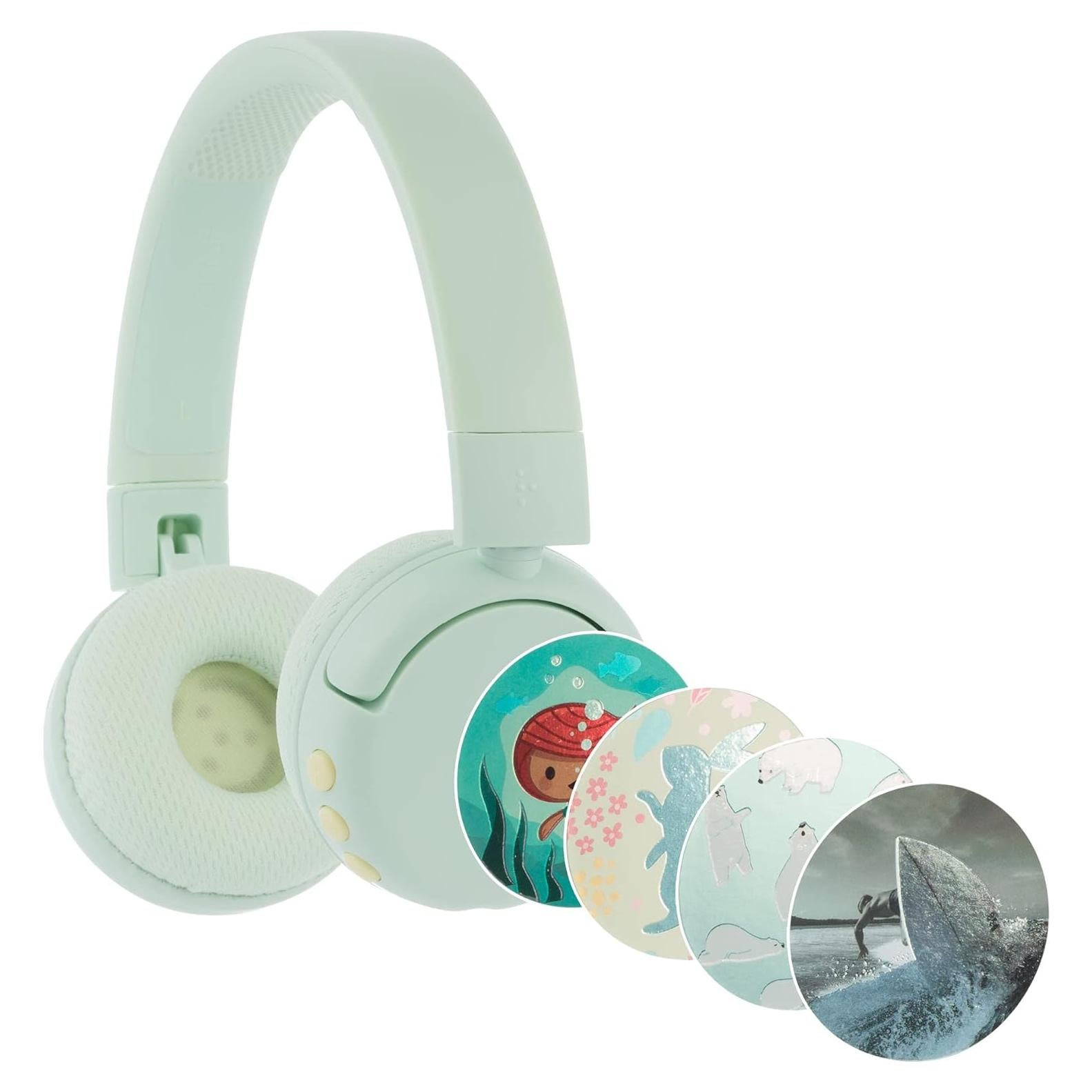 Auriculares Bluetooth Plegables Onanoff BuddyPhones PopFun Verde - SafeAudio 85/94dB