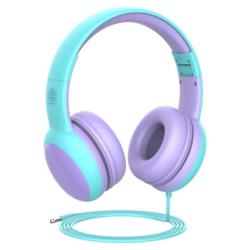 Auriculares Gorsun E61V para Niños Púrpura con Volumen Limitado