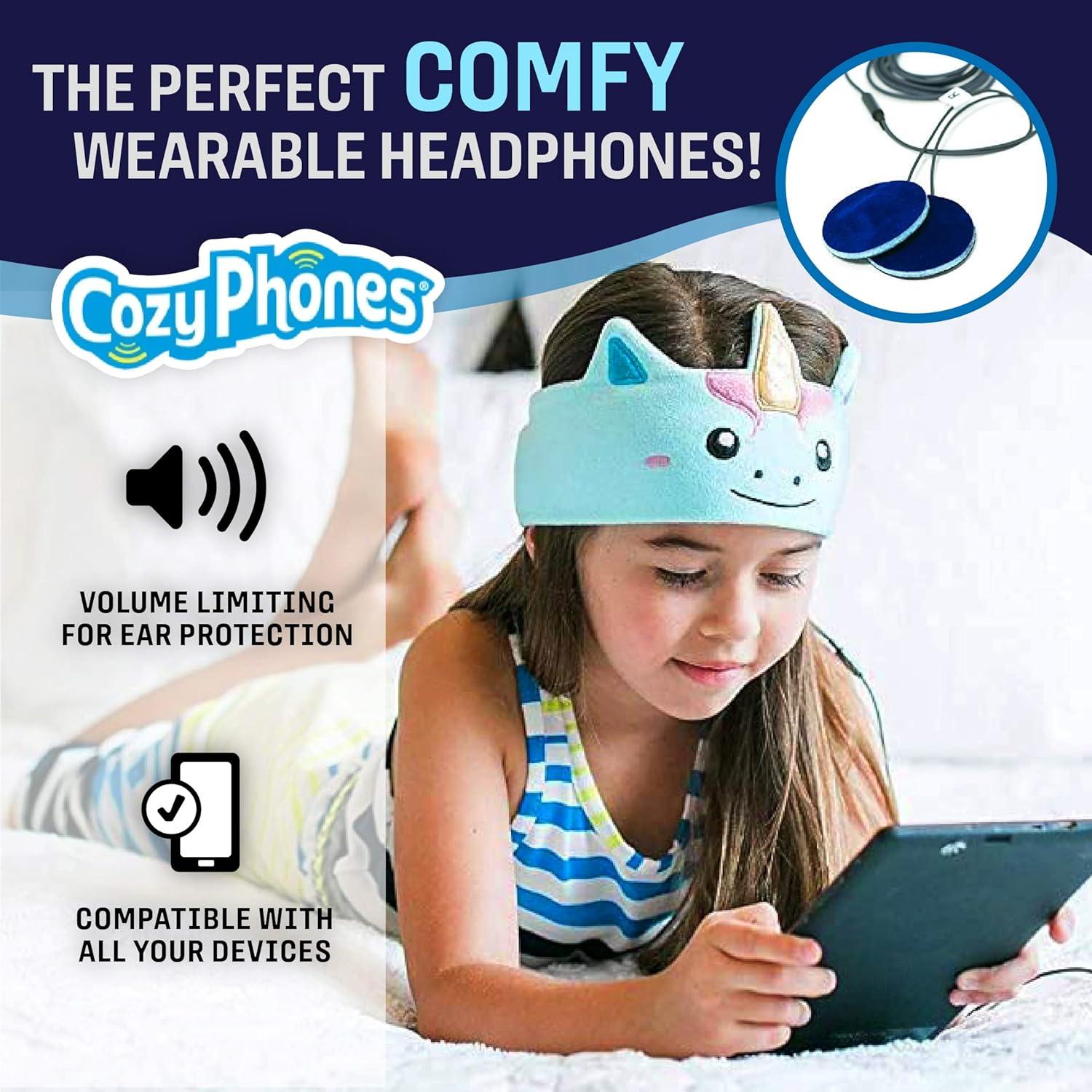 Auriculares Diadema CozyPhones para Niños 1-3 Años Unicornio