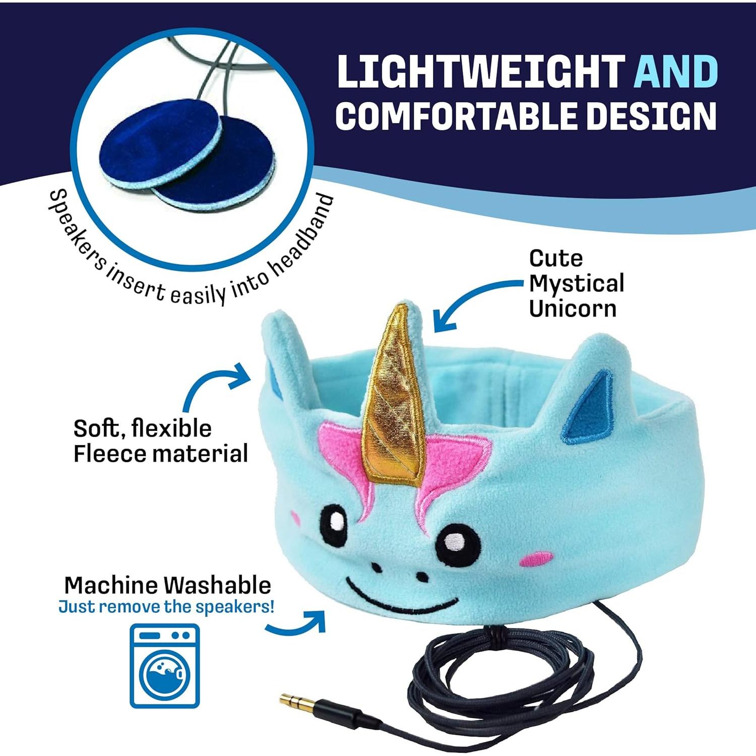 Auriculares Diadema CozyPhones para Niños 1-3 Años Unicornio