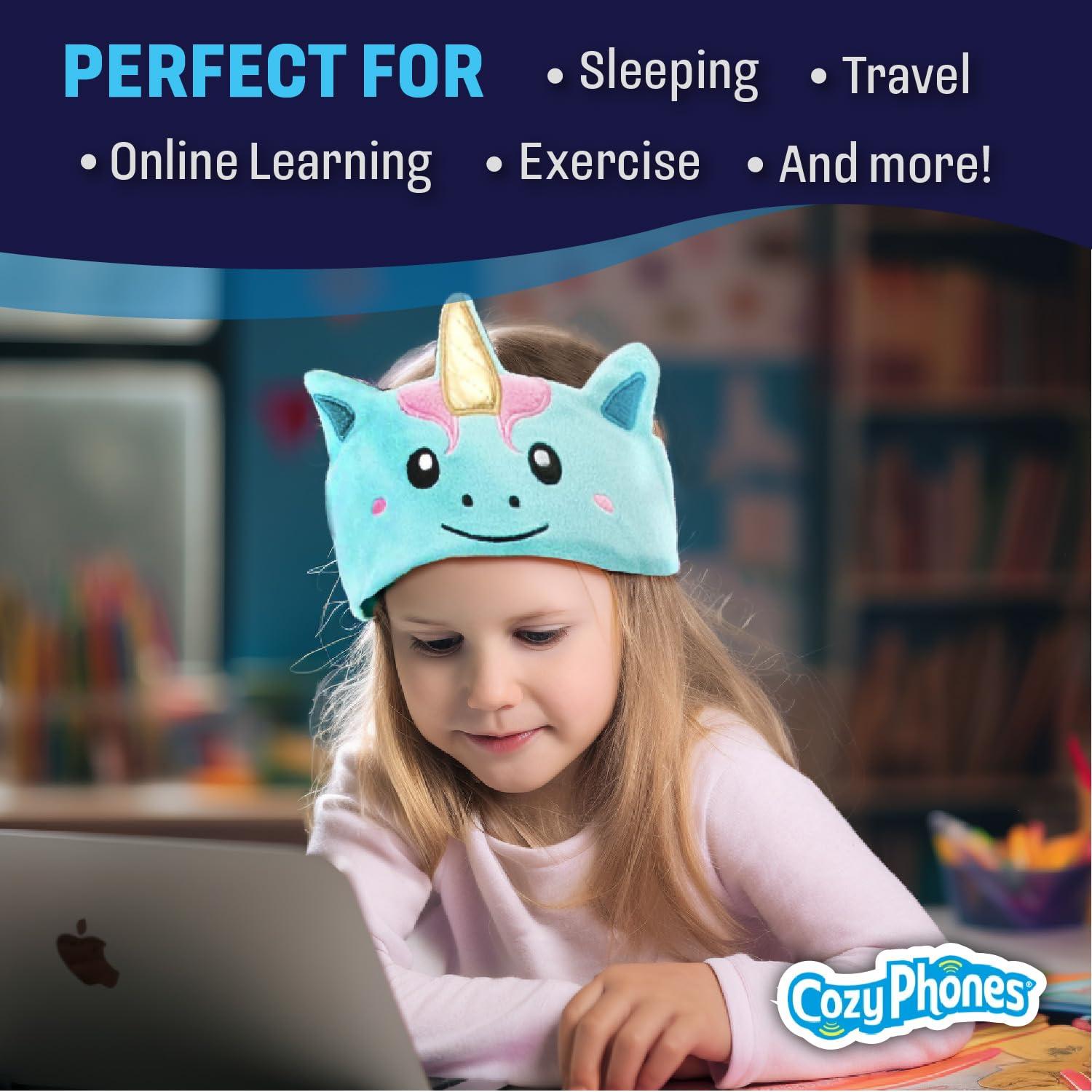 Auriculares Diadema CozyPhones para Niños 1-3 Años Unicornio