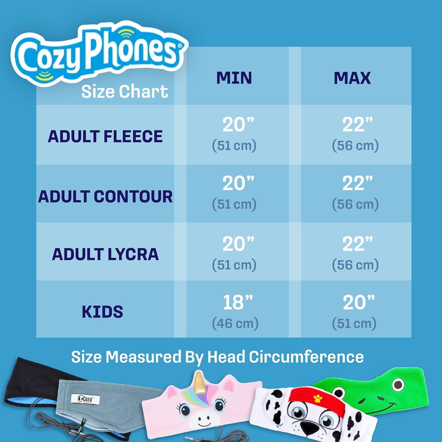 Auriculares Diadema CozyPhones para Niños 1-3 Años Unicornio