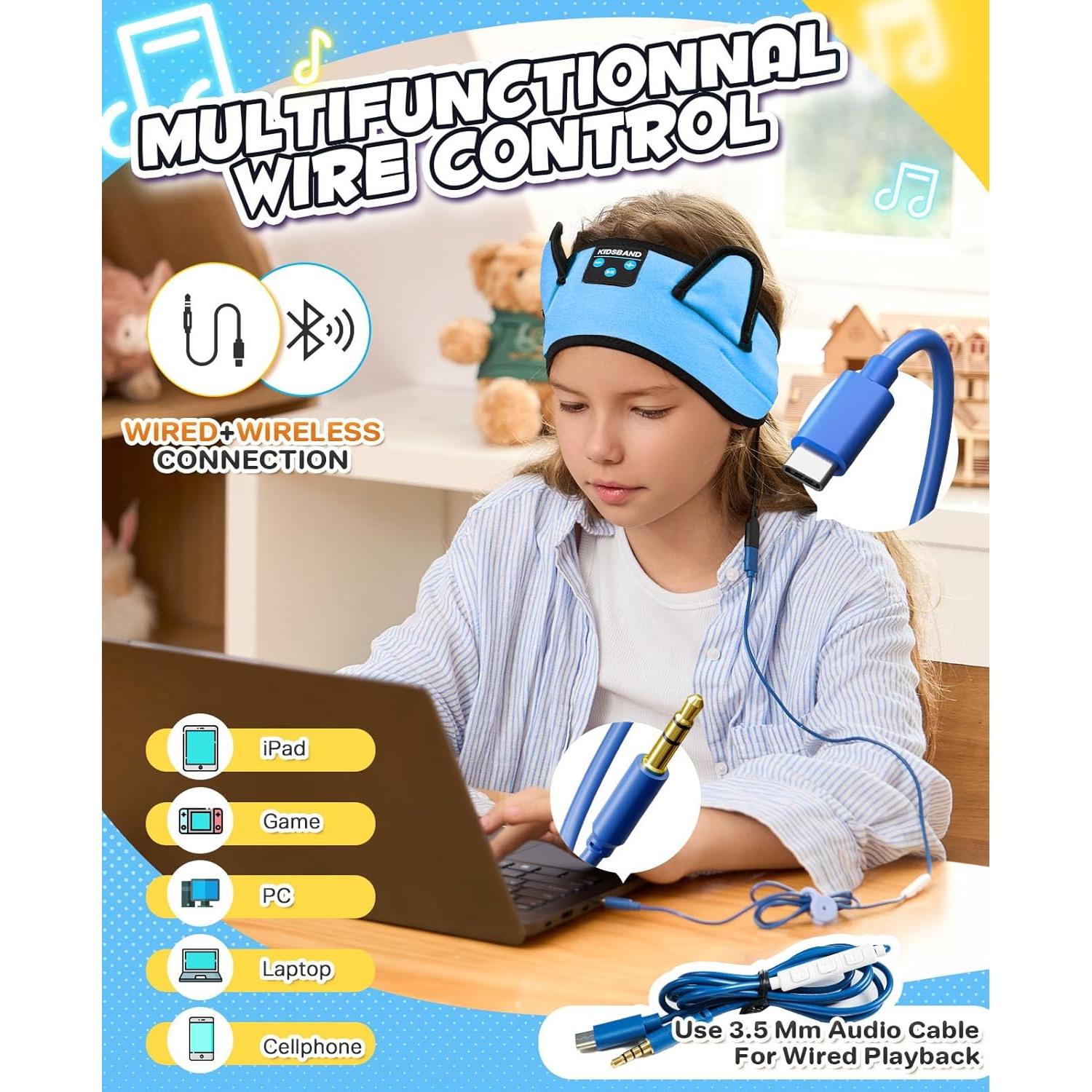 Auriculares Bluetooth Inalámbricos para Niños Boodlab BDEM01