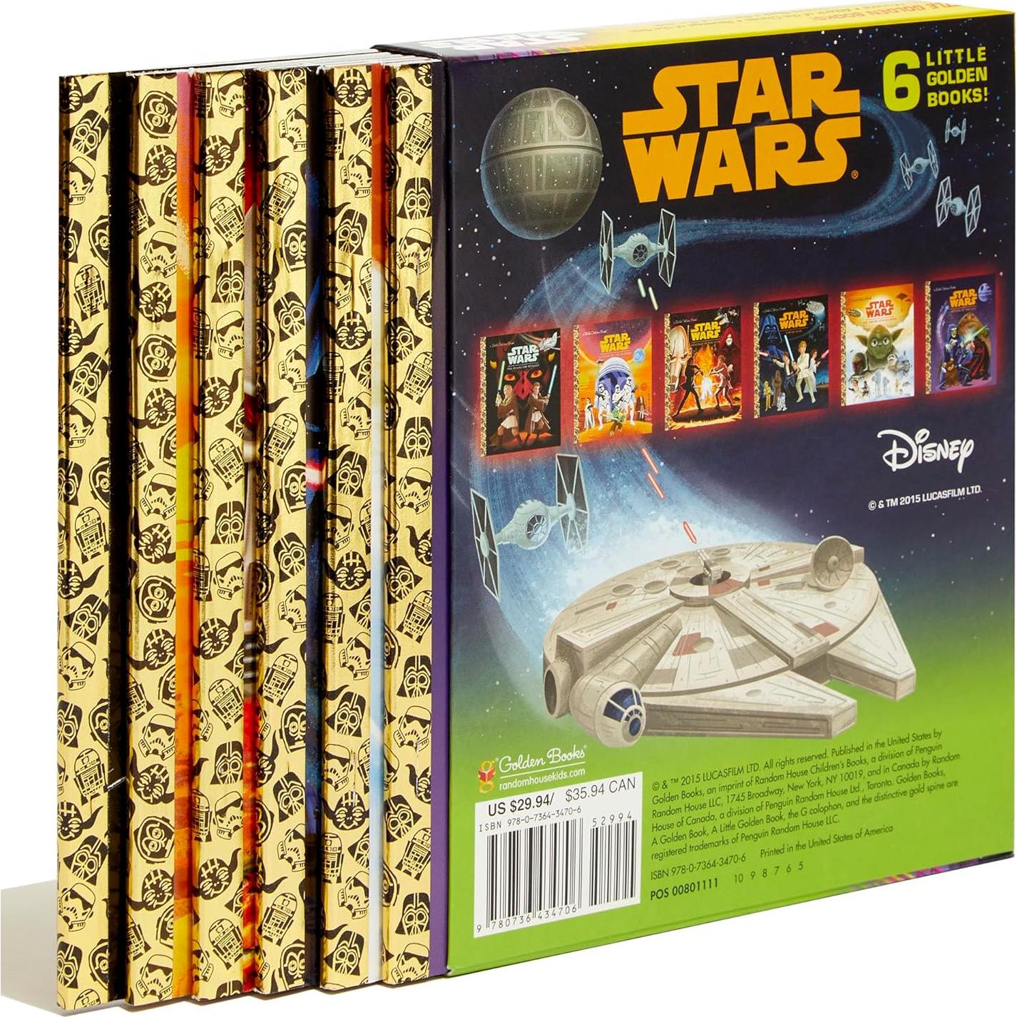 The Star Wars Little Golden Book Library (Star Wars): The Phantom Menace; Attack of the Clones; Revenge of the Sith; A New Hope; The Empire Strikes Back; Return of the Jedi
