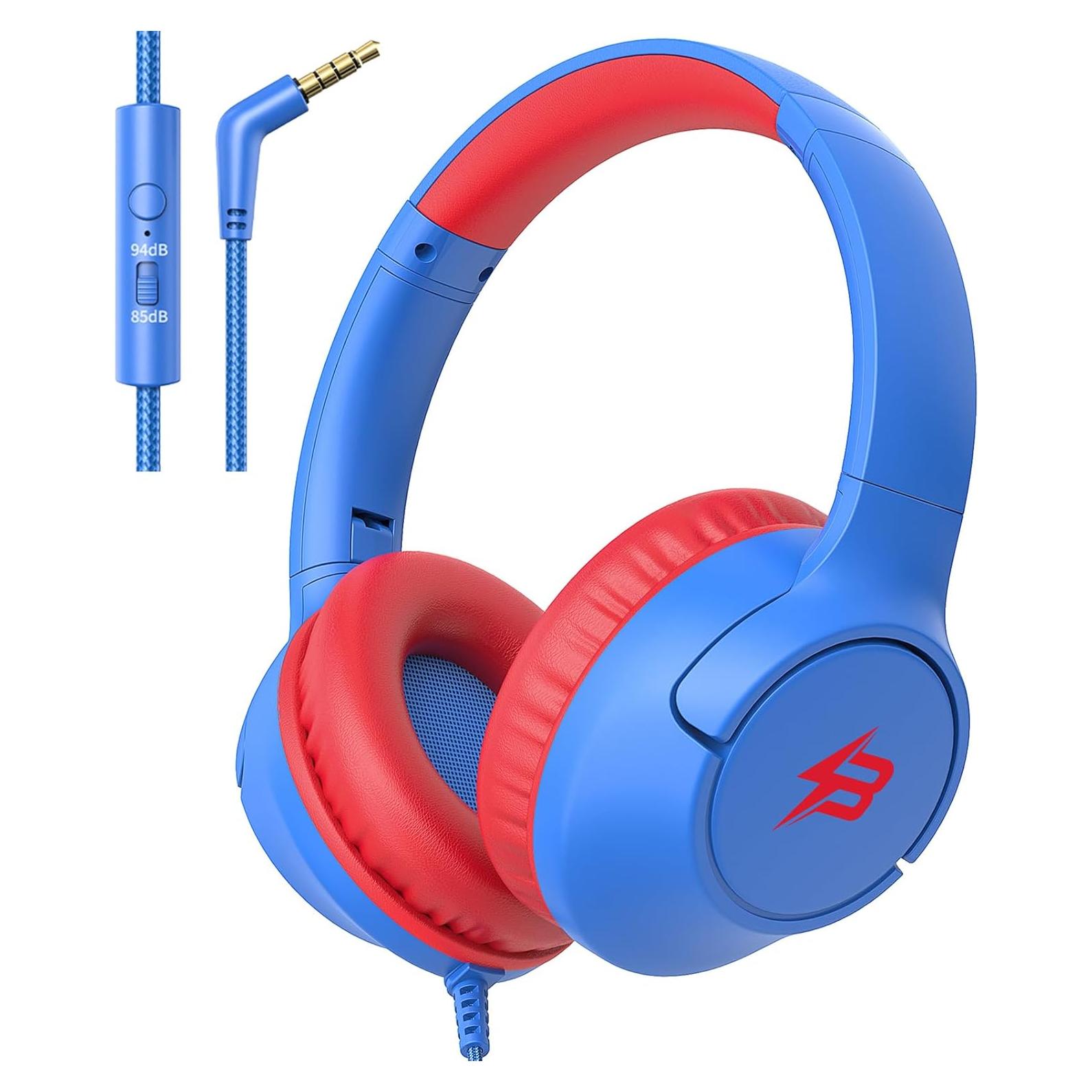Auriculares para Niños Botesty Ivy Azul con Micrófono 85dB