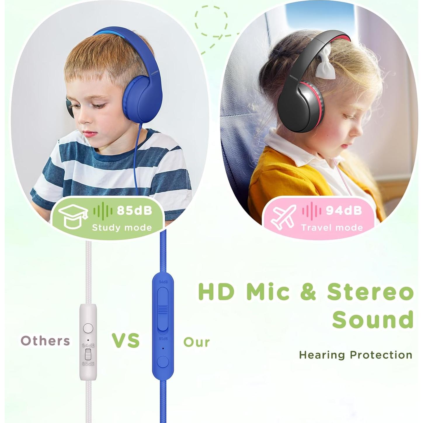 Auriculares para Niños Weneed LE03 Plegables Azul 85dB