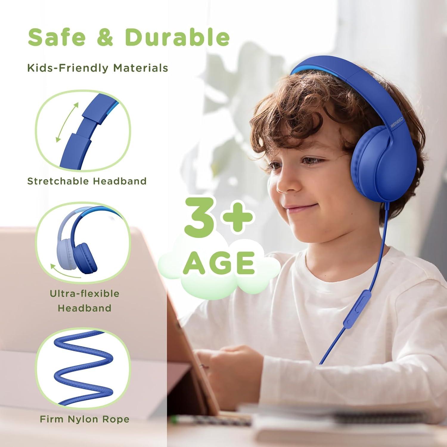 Auriculares para Niños Weneed LE03 Plegables Azul 85dB