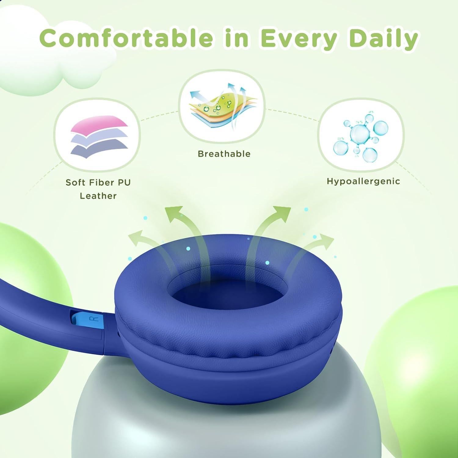 Auriculares para Niños Weneed LE03 Plegables Azul 85dB