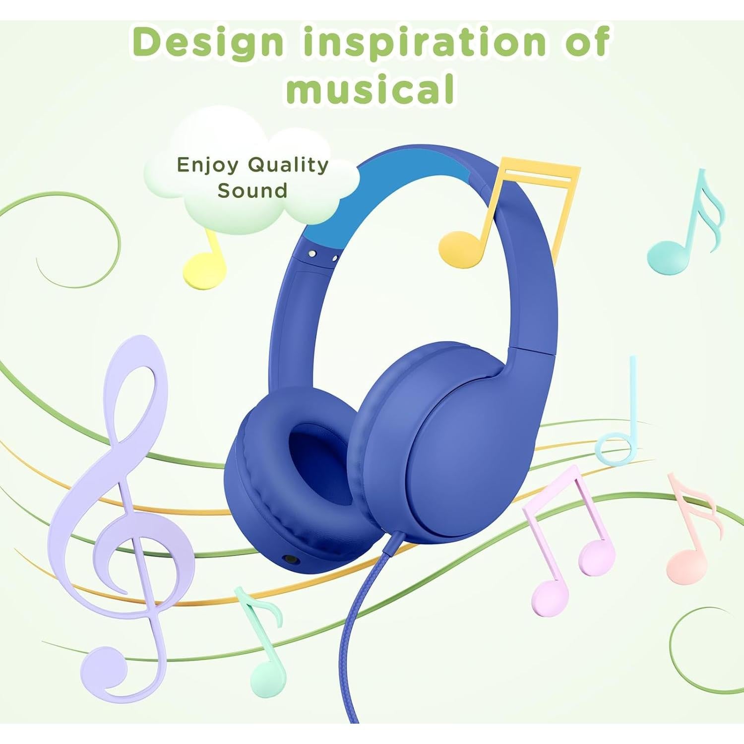 Auriculares para Niños Weneed LE03 Plegables Azul 85dB