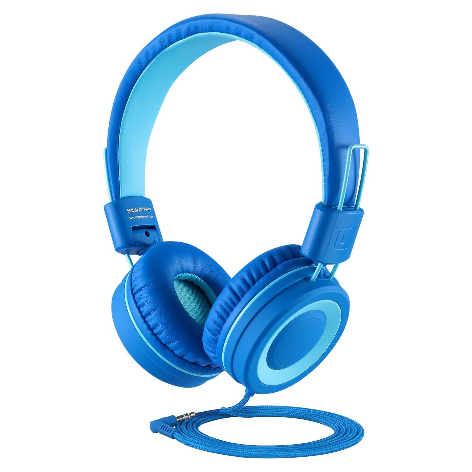 Auriculares Noot K11 Plegables para Niños 1.52m Azul Cielo