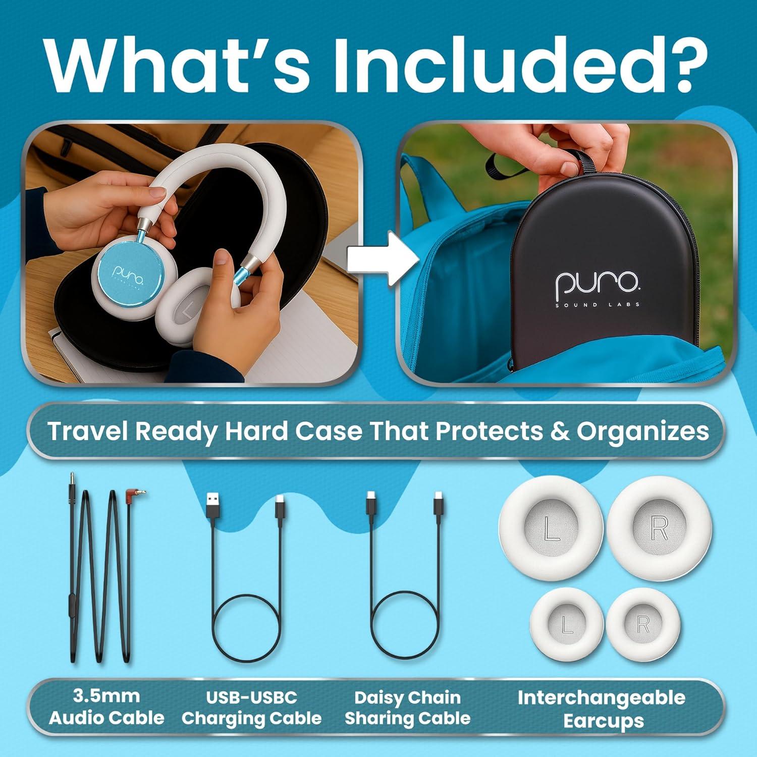 Auriculares Inalámbricos Puro Sound Labs BT2200 Plus Niños 85dB